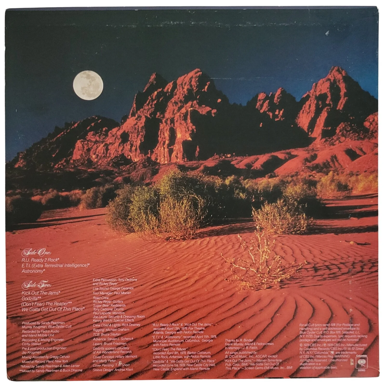 Buck Dharma Eric Bloom Signed Blue Oyster Cult Album COA Proof Autographed., изображение 4