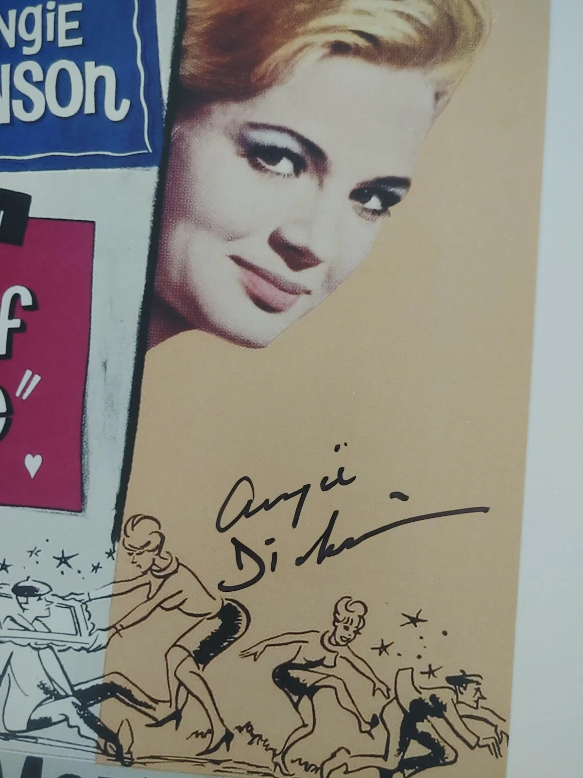 Angie Dickinson — Angie Dickinson signed 12x18 The Art of Love movie photo poster proof Beckett, изображение 3
