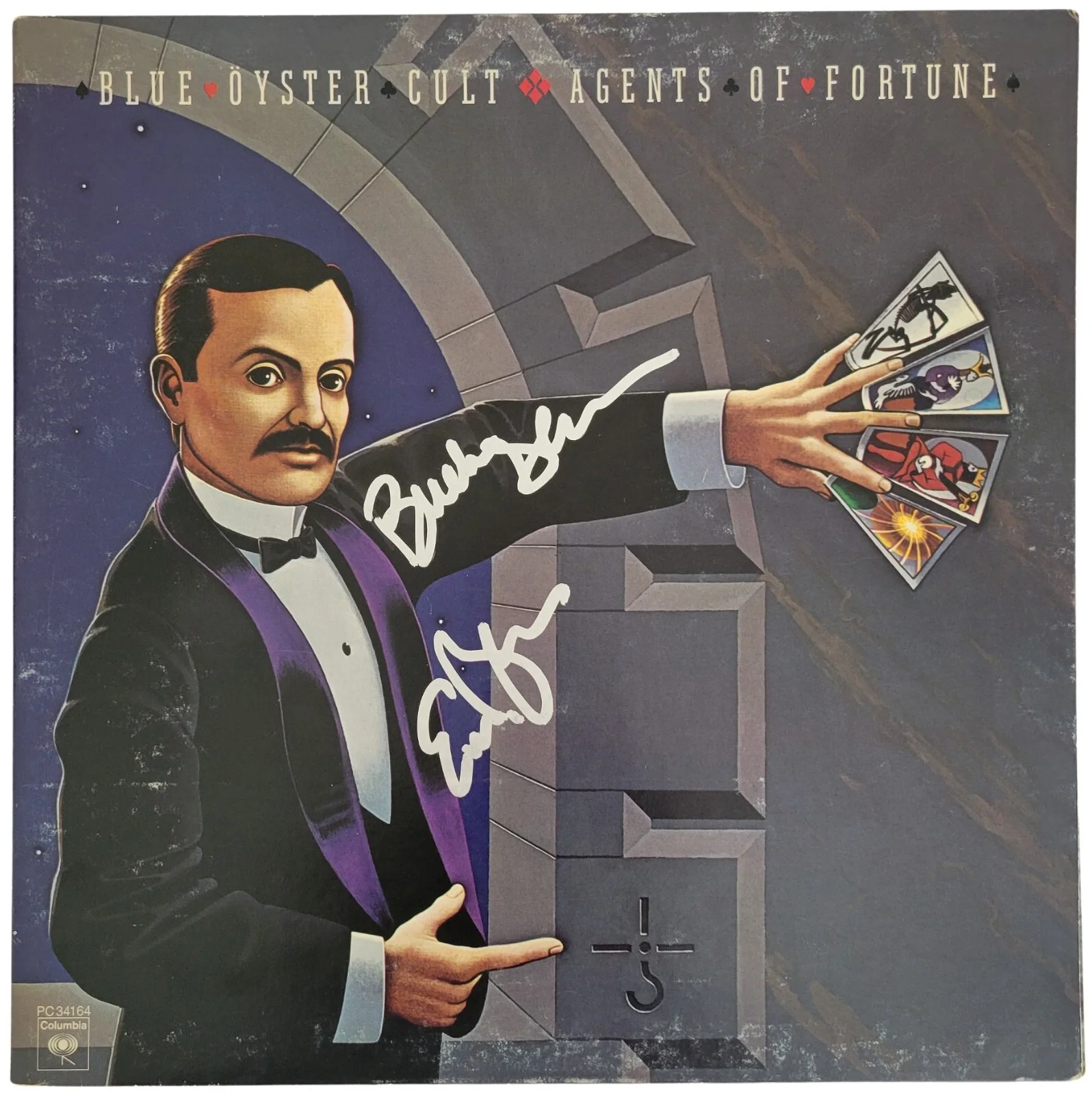 Buck Dharma Eric Bloom Signed Blue Oyster Cult Album COA Proof Vinyl Autographed, image 3