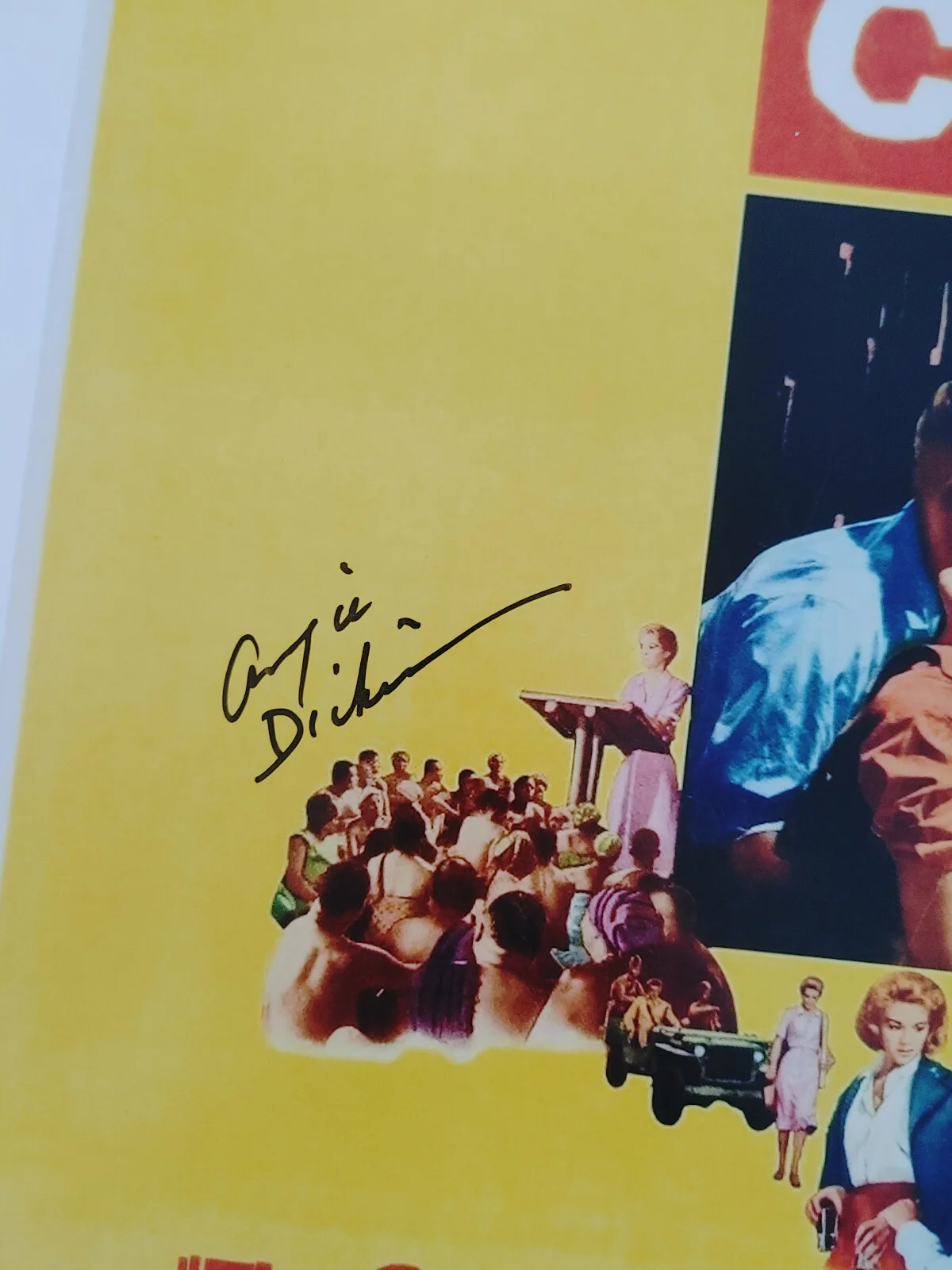 Angie Dickinson — Angie Dickinson signed 12x18 The Sins of Rachel Cade movie poster proof Beckett, изображение 3