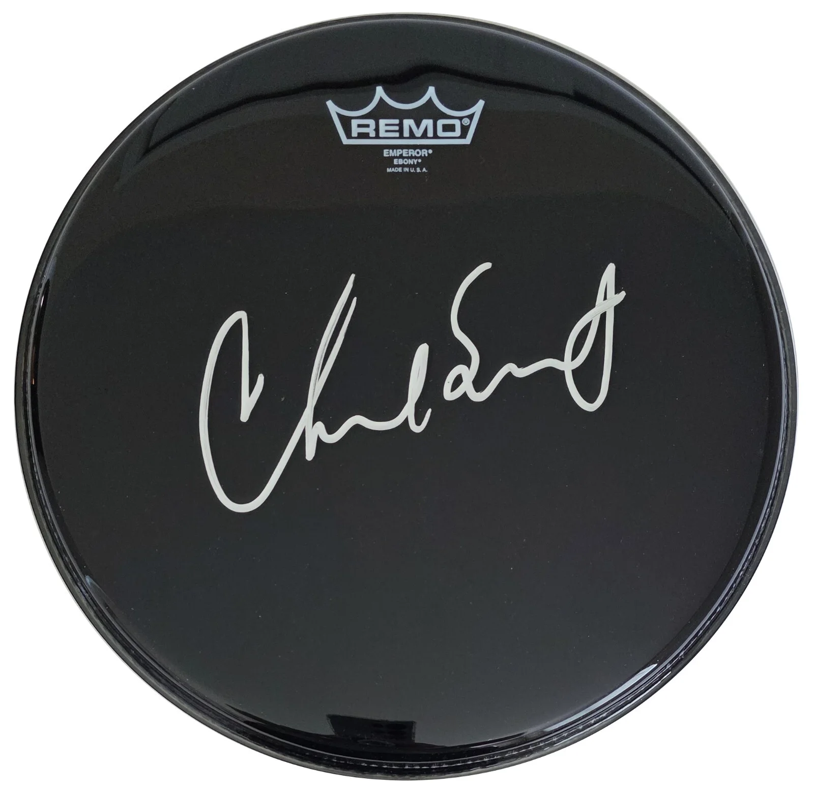 Chad Smith Red Hot Chili Peppers Drummer signed Drumhead COA proof autographed, image 2