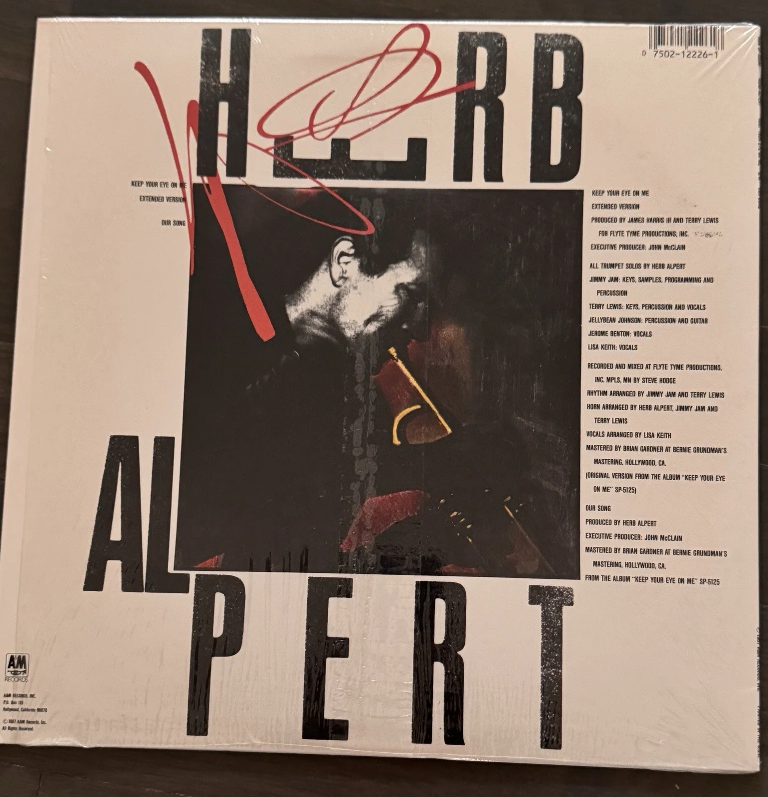 Herb Alpert Keep Your Eye On Me Vinyl Record A&M Records Original EX/EX, image 2