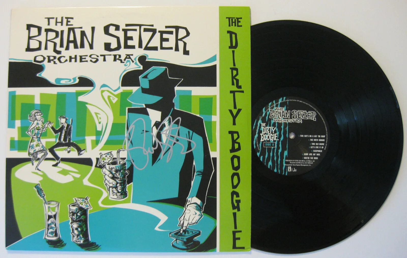 Brian Setzer Signed Dirty Boogie Album Proof Beckett COA Autographed Vinyl, изображение 2