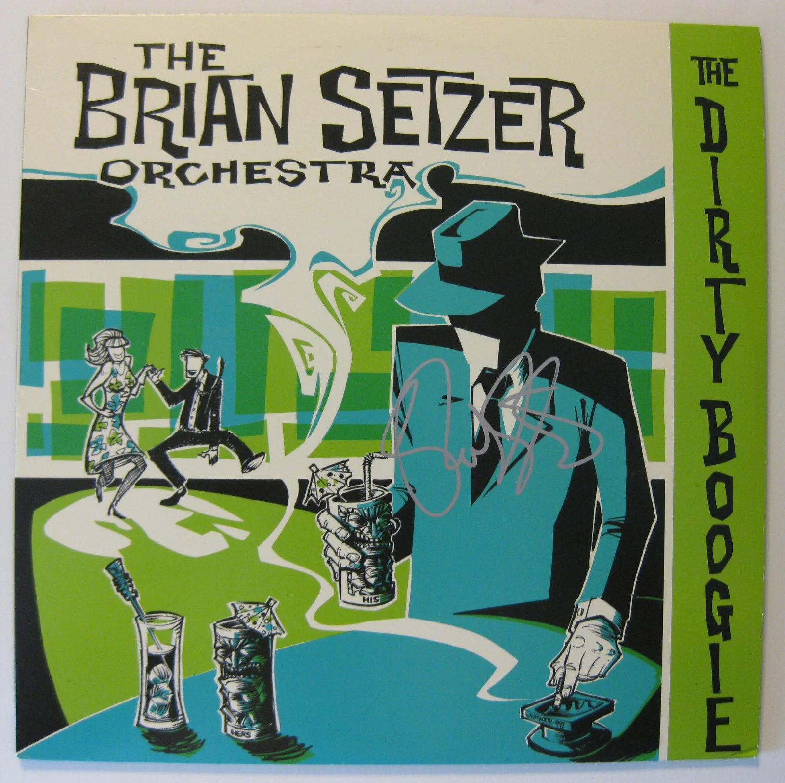 Brian Setzer Signed Dirty Boogie Album Proof Beckett COA Autographed Vinyl, изображение 3