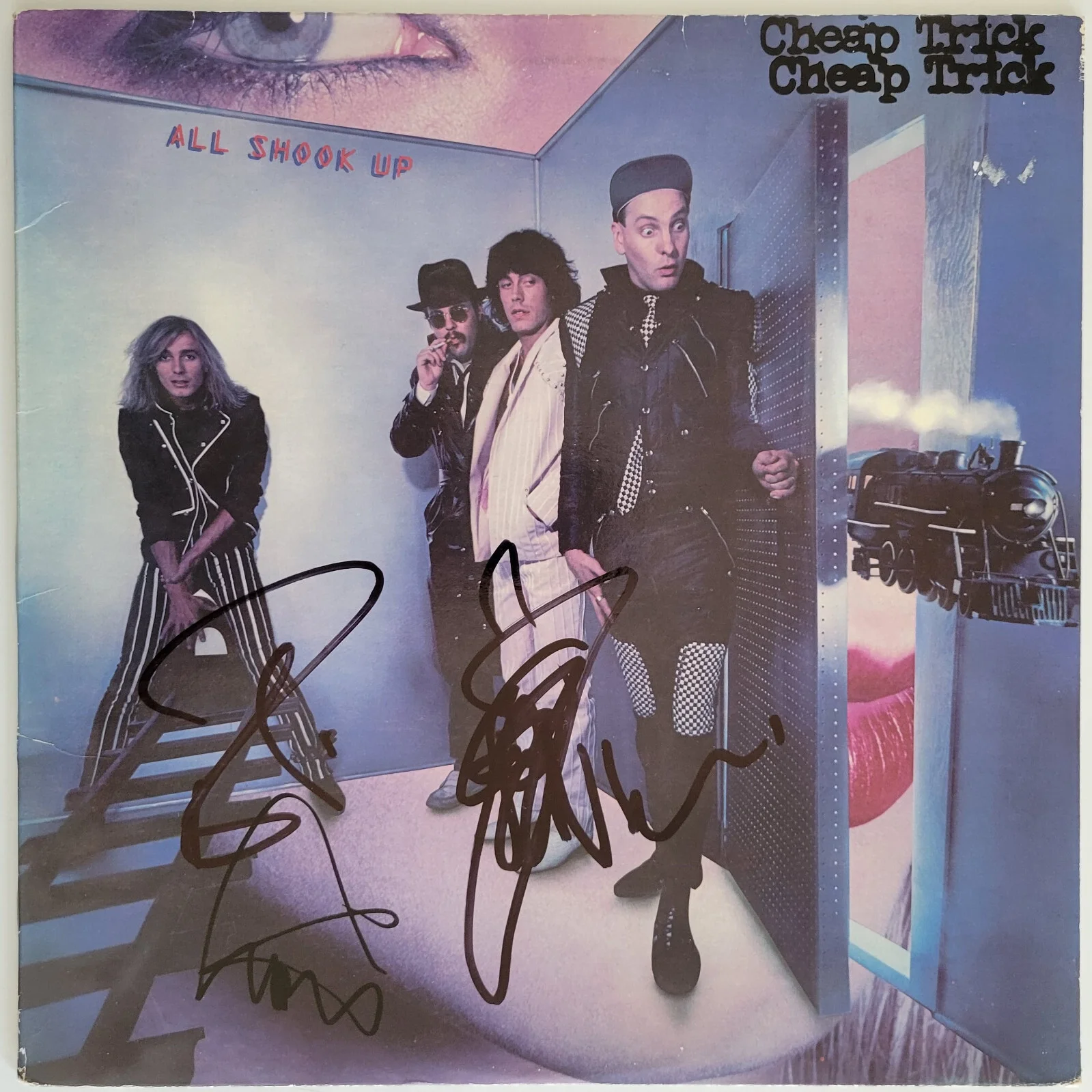 Cheap Trick signed All Shook Up album COA exact proof Zander, Peterson, Nielsen, изображение 4