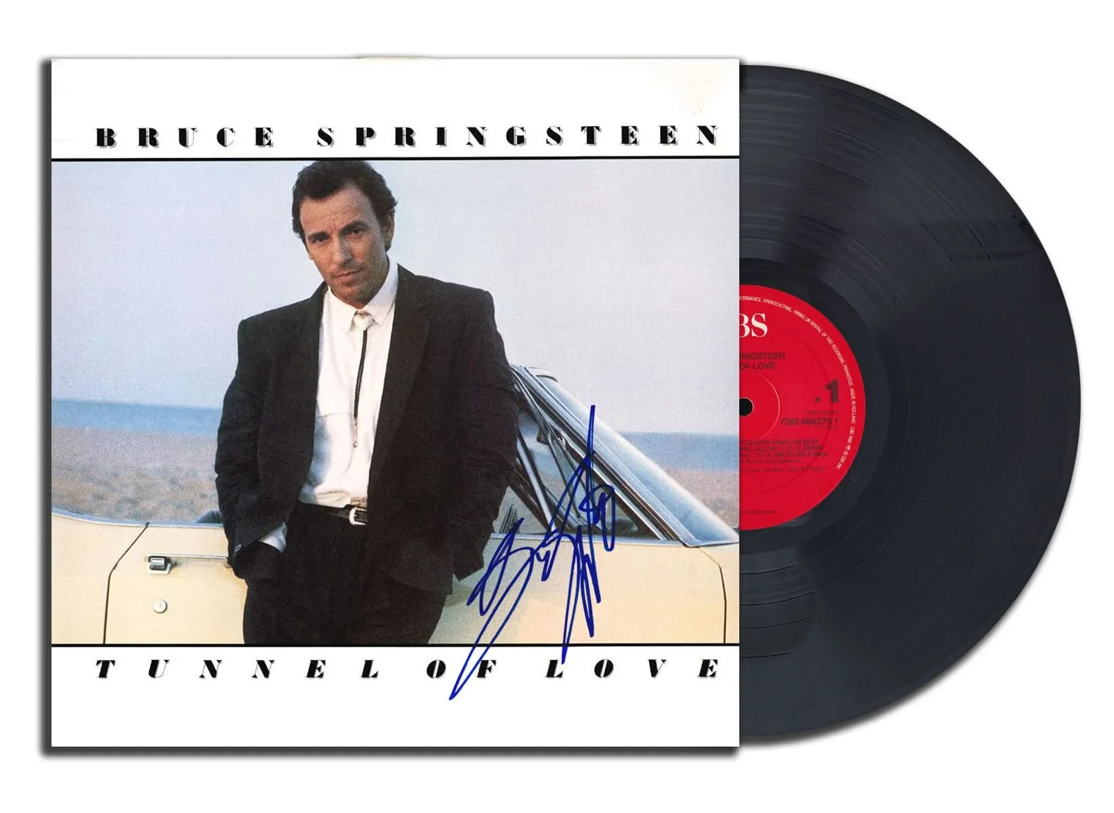 Bruce Springsteen Signed TUNNEL OF LOVE Autographed Vinyl Album LP ACOA COA, изображение 2