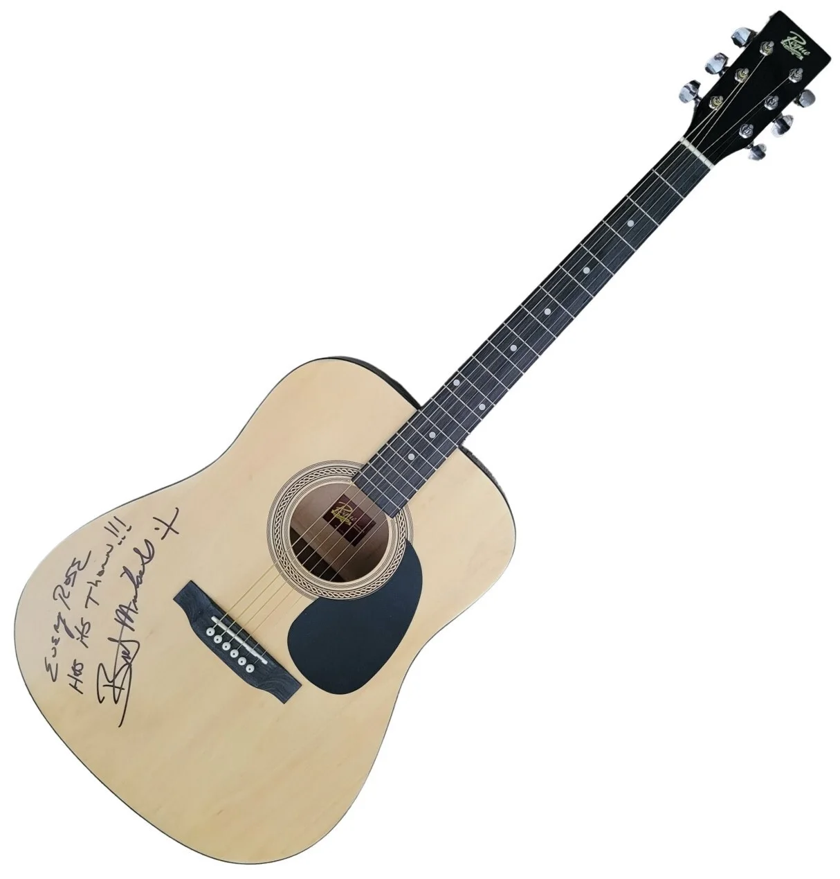Bret Michaels Poison Signed Full Size Acoustic Guitar COA Proof Autographed, image 2