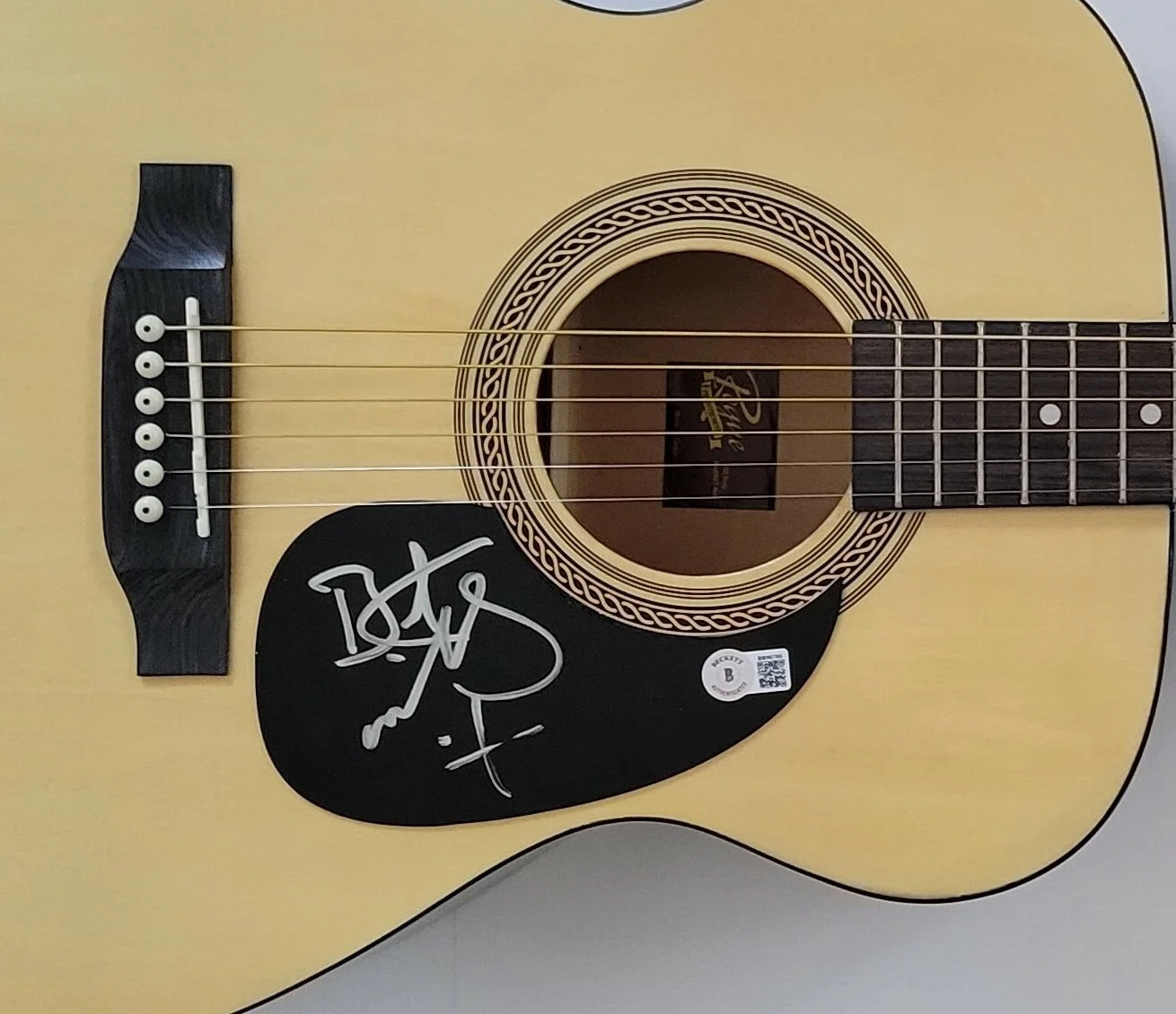 Bret Michaels Poison signed acoustic guitar Something To Believe in Beckett COA, изображение 4