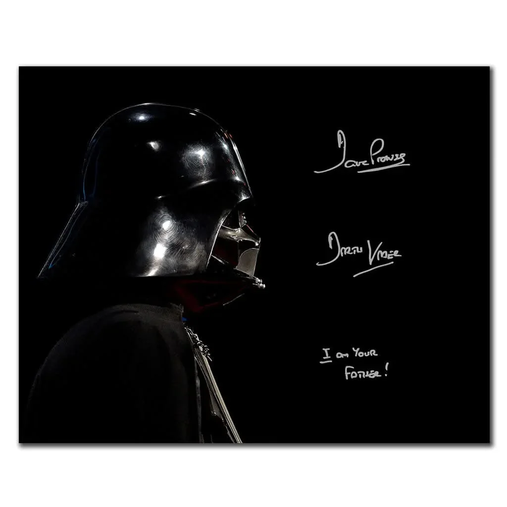 Prowse, David — David Prowse Darth Vader STAR WARS I Am Your Father Signed 16x20 Photo JSA COA