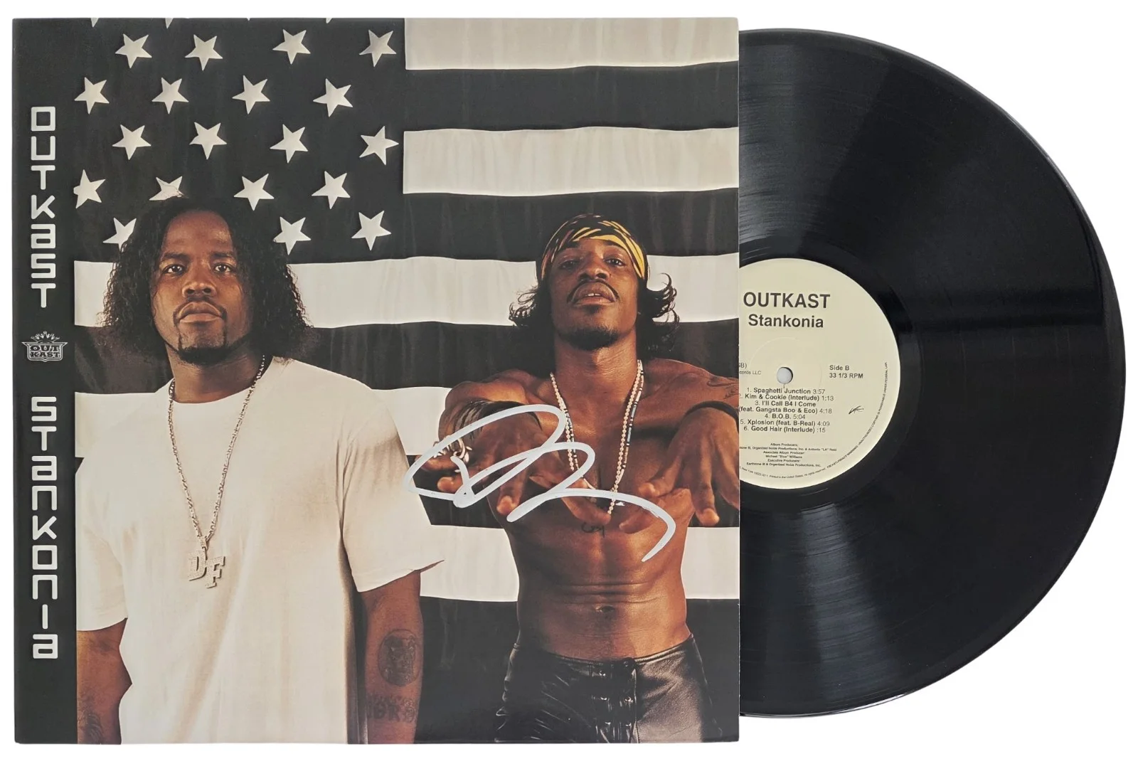 Big Boi Signed OutKast Stankonia Album COA Exact Proof Autographed Vinyl Record, изображение 2