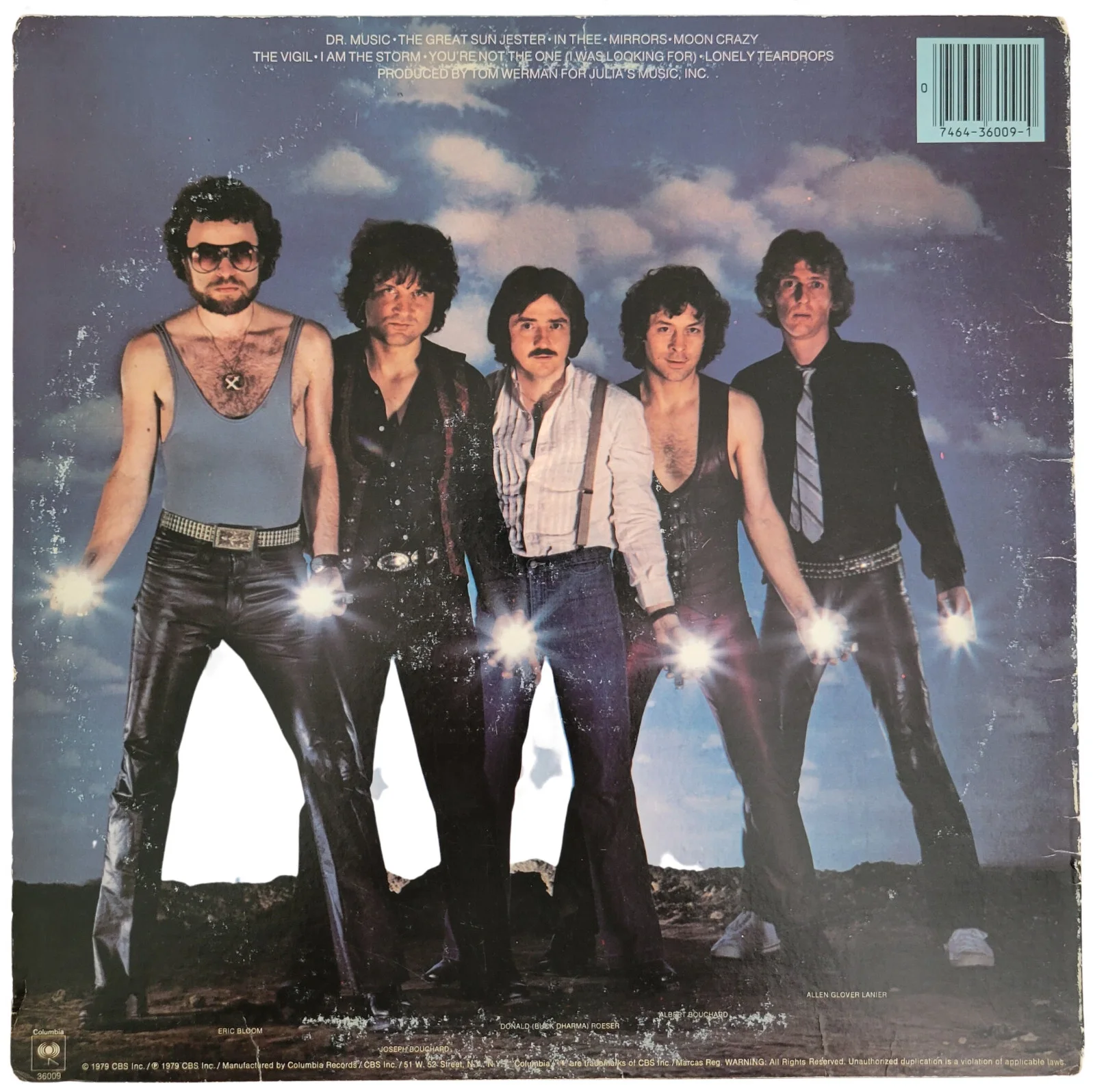 Buck Dharma Eric Bloom signed Blue Oyster Cult Mirrors album COA proof Vinyl LP, изображение 4