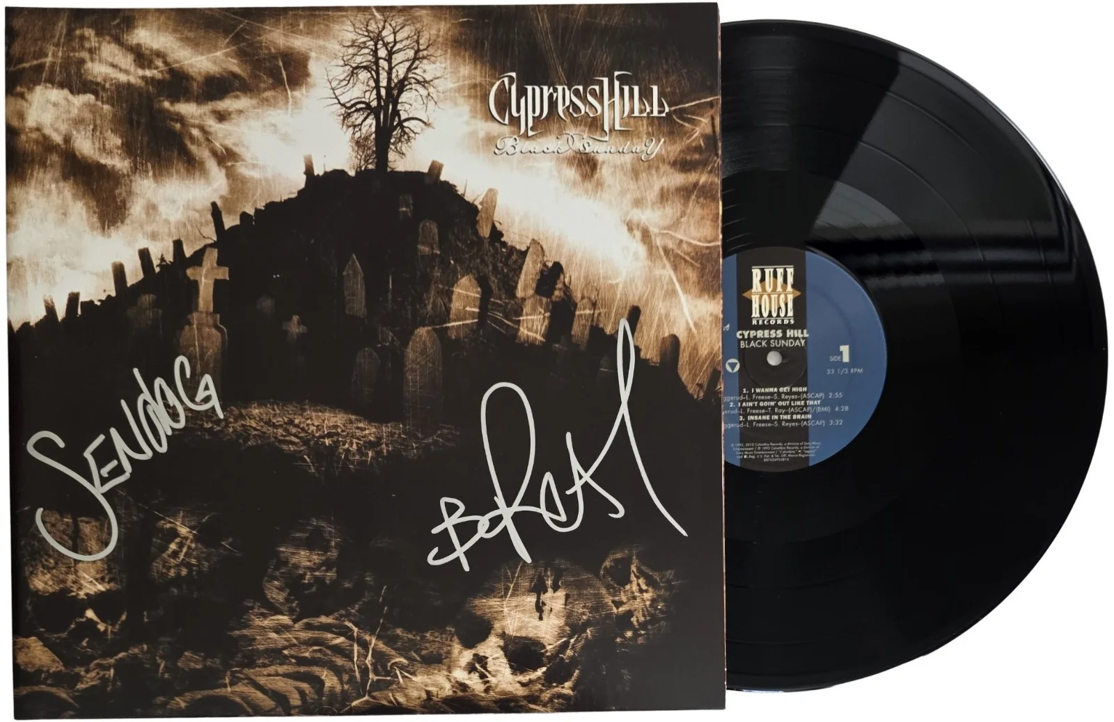 Cypress Hill Signed Black Sunday Album COA Autographed Vinyl Record Exact Proof, image 2