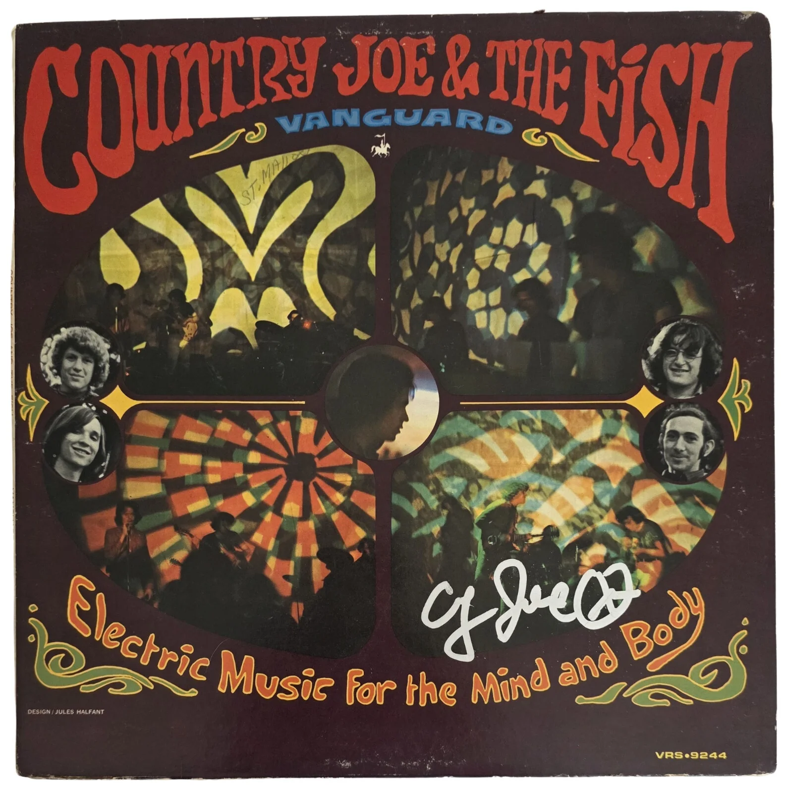 Country Joe Signed Electric Music For.. Album COA Proof Autographed Vinyl Record, изображение 3