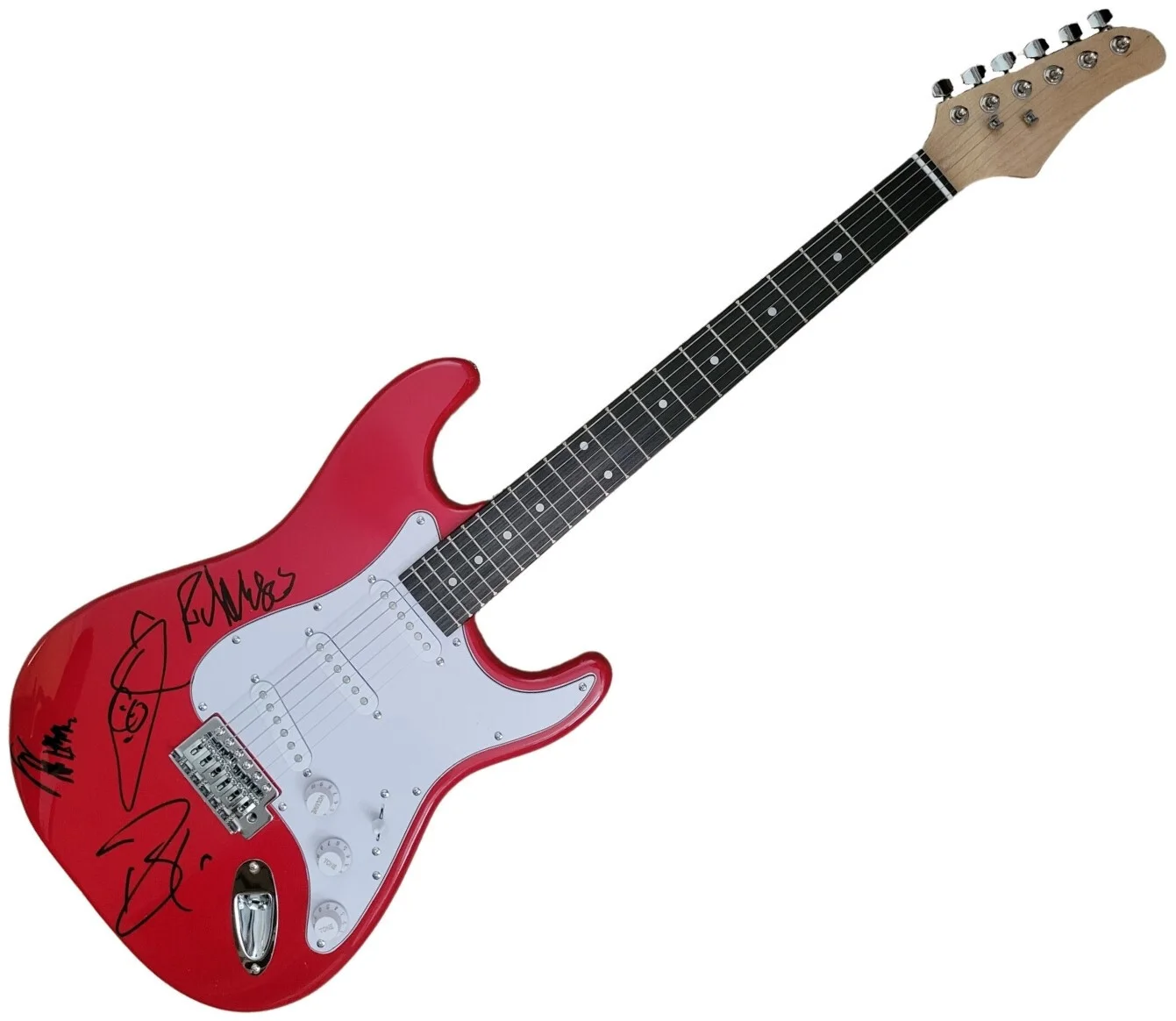 Cheap Trick Band Signed Full Size Electric Guitar COA Proof Robin,Rick,Tom Auto, image 3