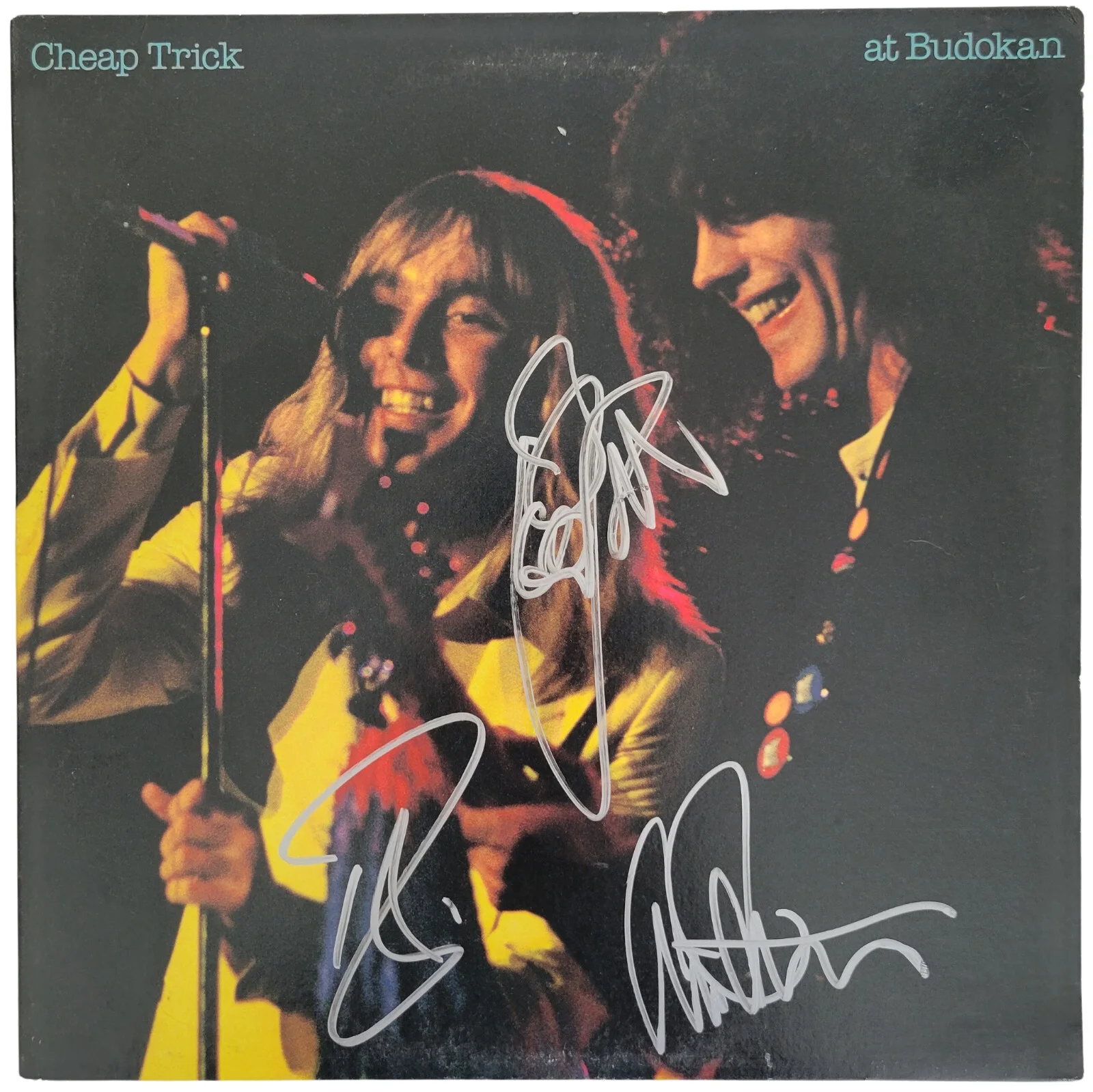 Cheap Trick signed at Budokan album vinyl COA proof Zander, Peterson,Nielsen, изображение 3