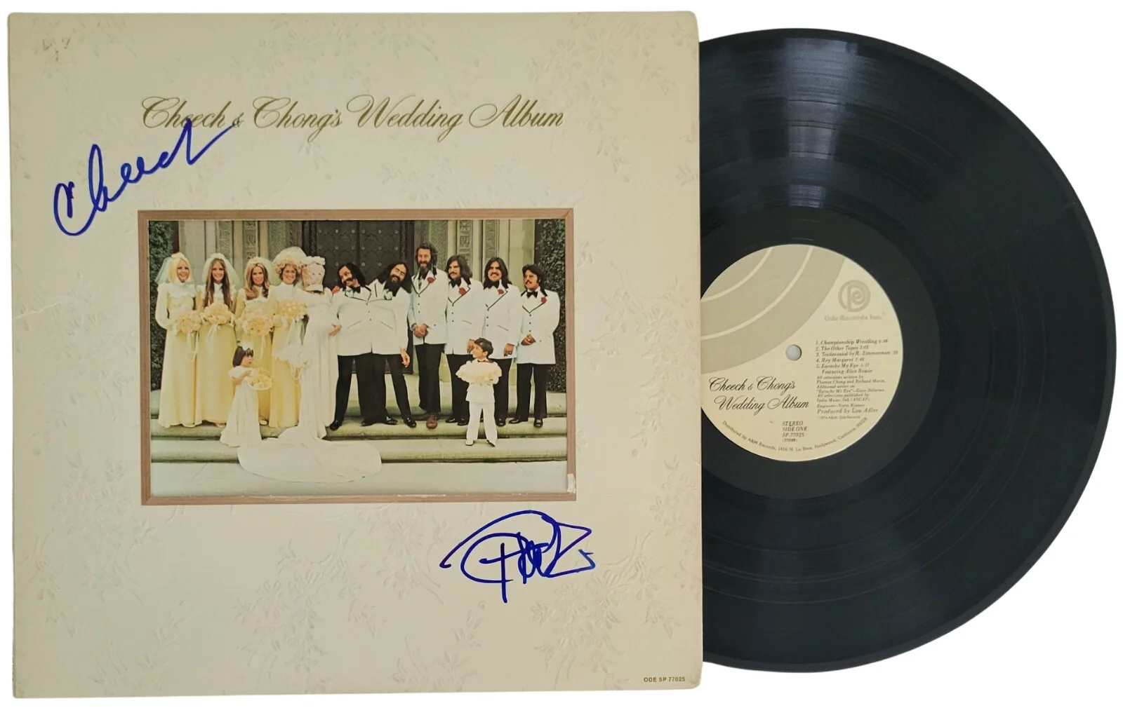 Cheech and Chong Signed Wedding Album Beckett COA Proof Autographed Vinyl Record, изображение 2