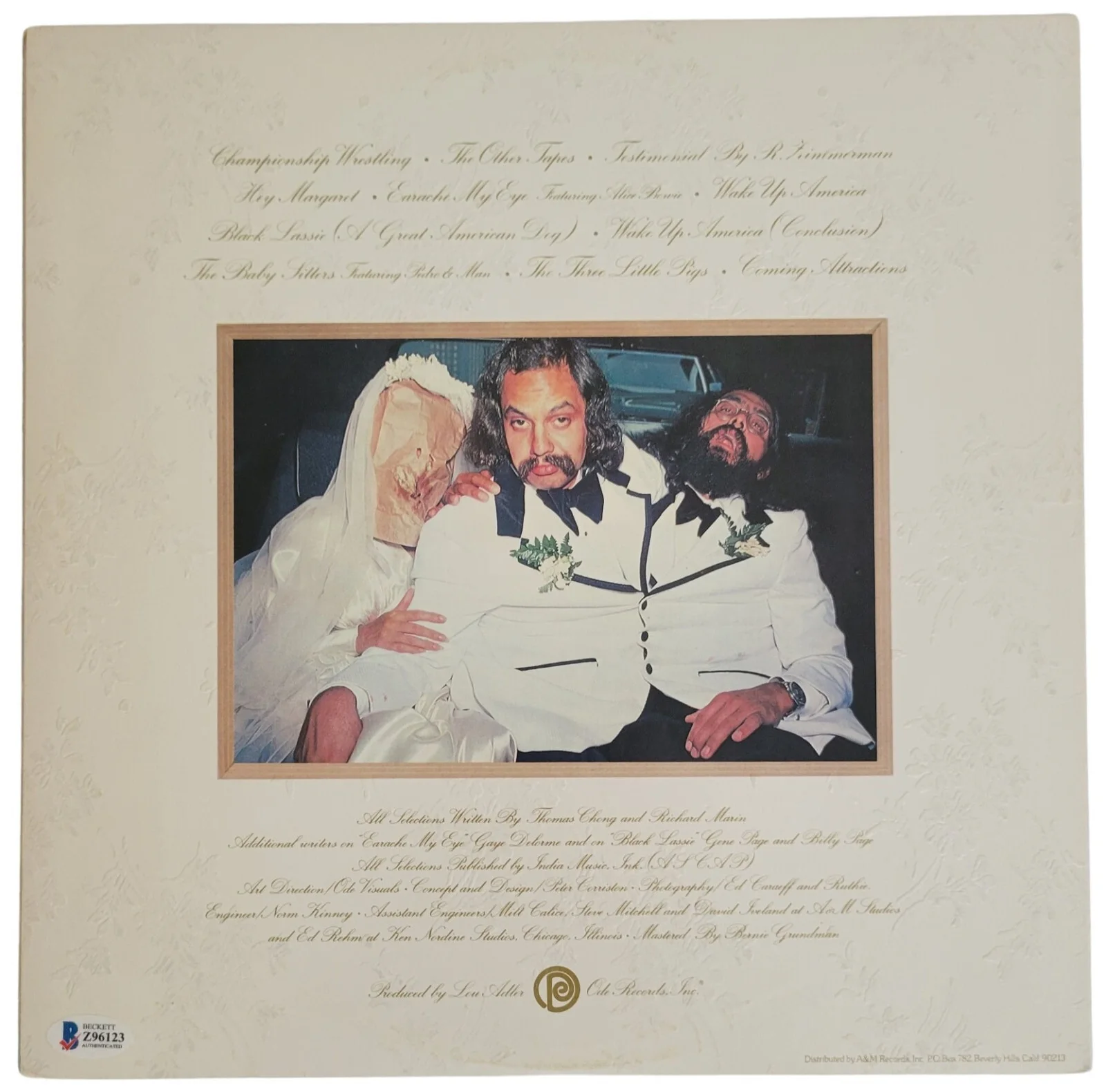 Cheech and Chong Signed Wedding Album Beckett COA Proof Autographed Vinyl Record, изображение 4