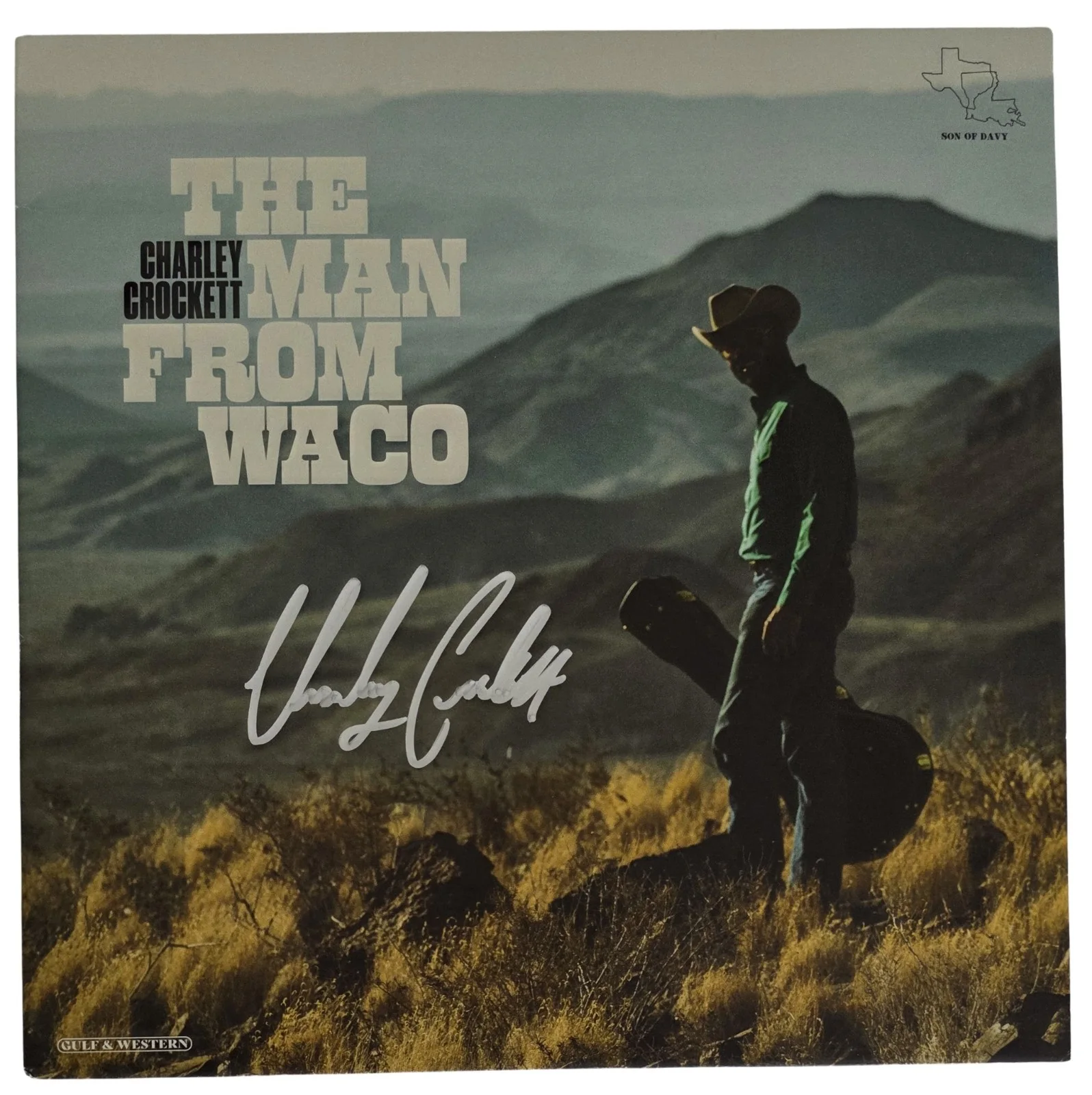 Charley Crockett Signed The Man From Waco Album COA Proof Autographed Vinyl, image 3