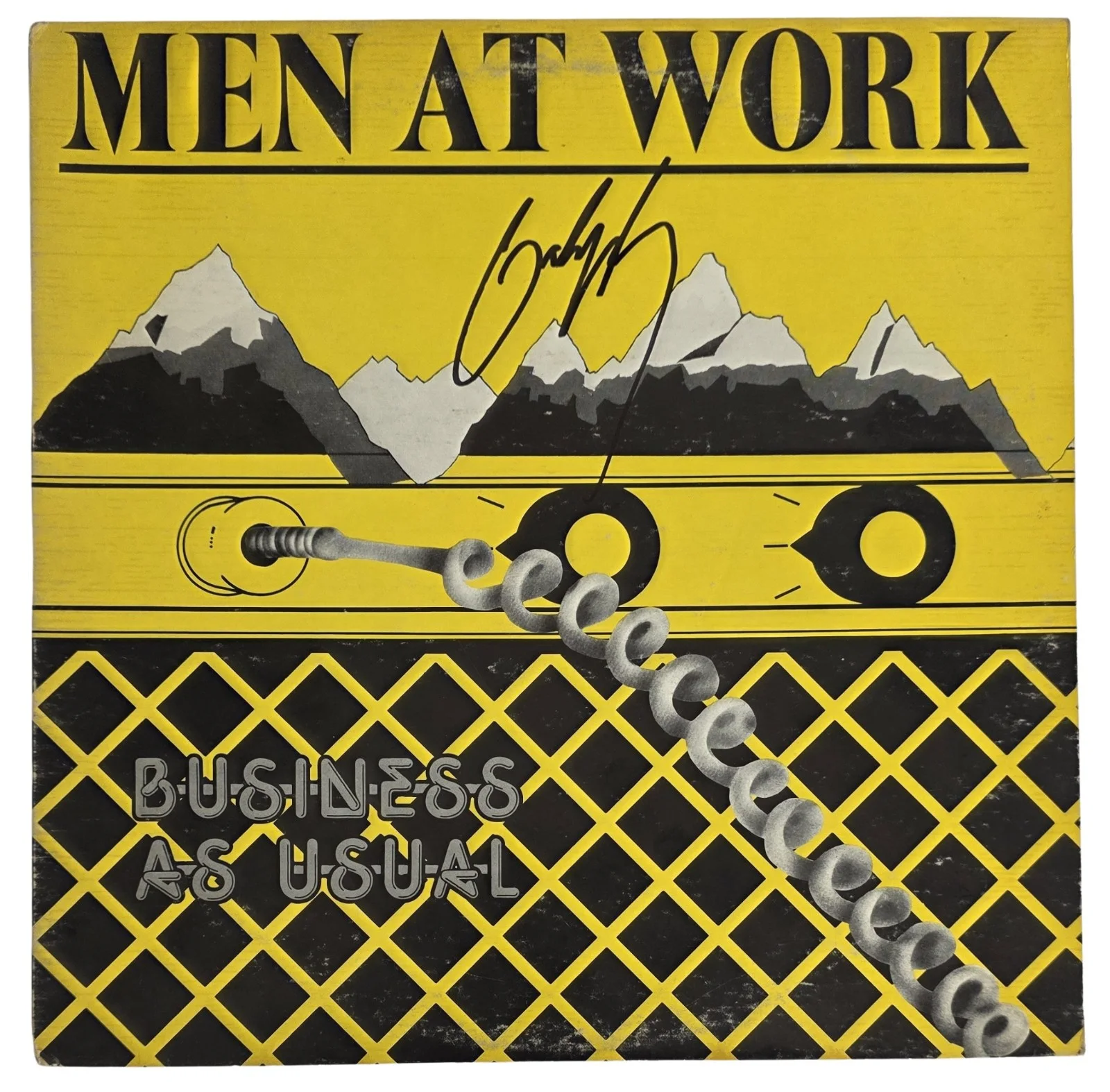 Colin Hay Signed Men At Work Business as Usual Album COA Proof Autographed Vinyl, image 3
