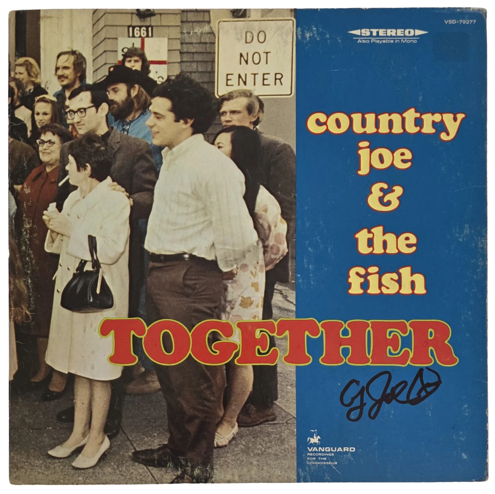 Country Joe McDonald Signed Together Album COA Proof Autographed Vinyl Record, image 3