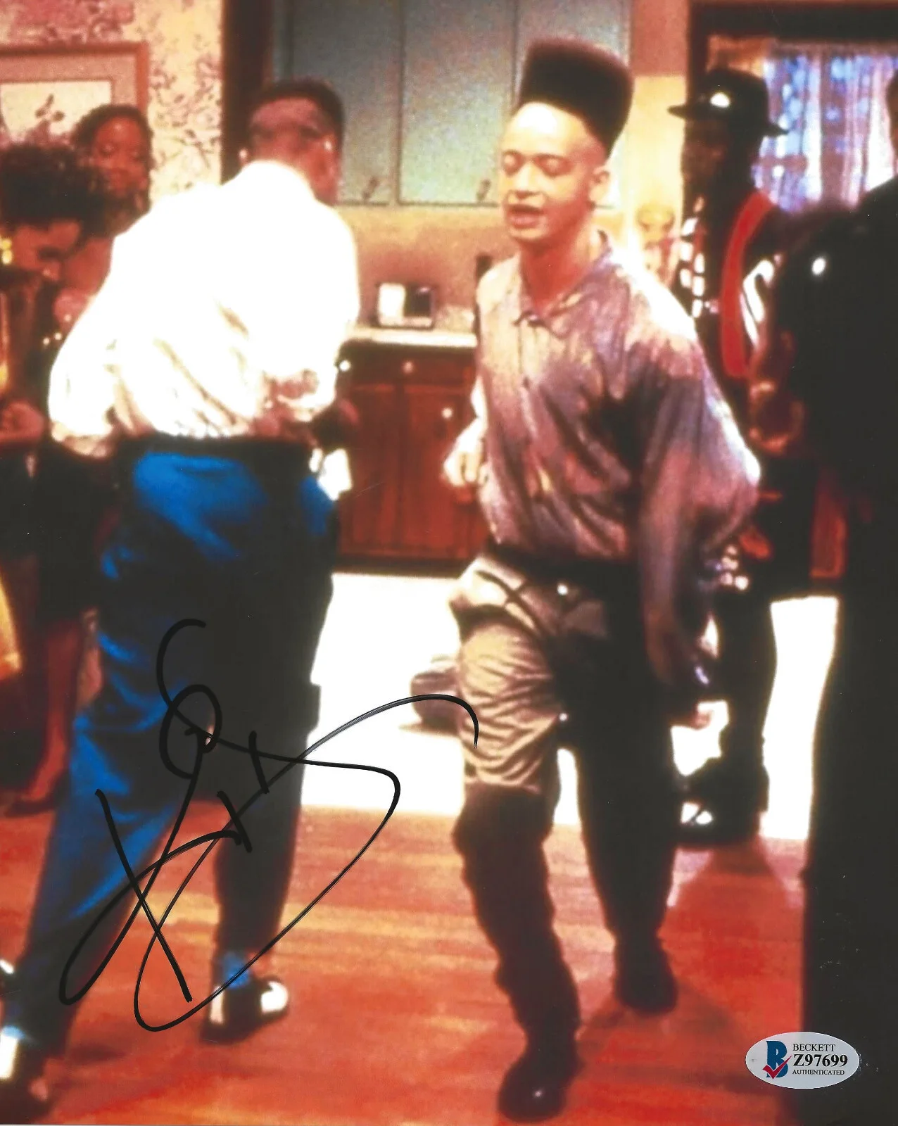 Christopher Reid — Christopher Reid signed Kid House Party 8x10 photo Beckett COA Proof,autographed, изображение 2