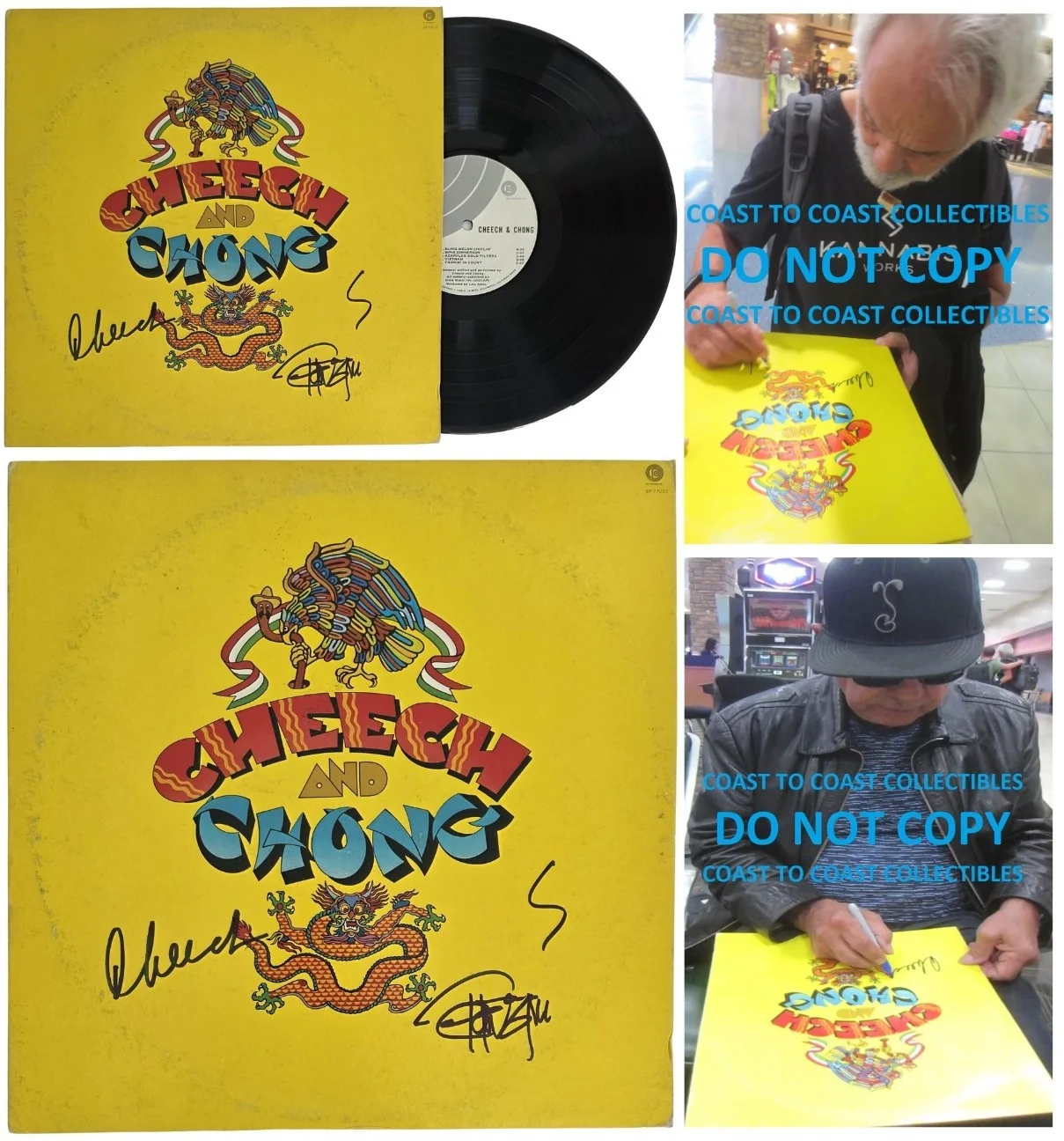 Cheech and Chong Signed Album Exact Proof Beckett COA Autographed Vinyl Record, изображение 4