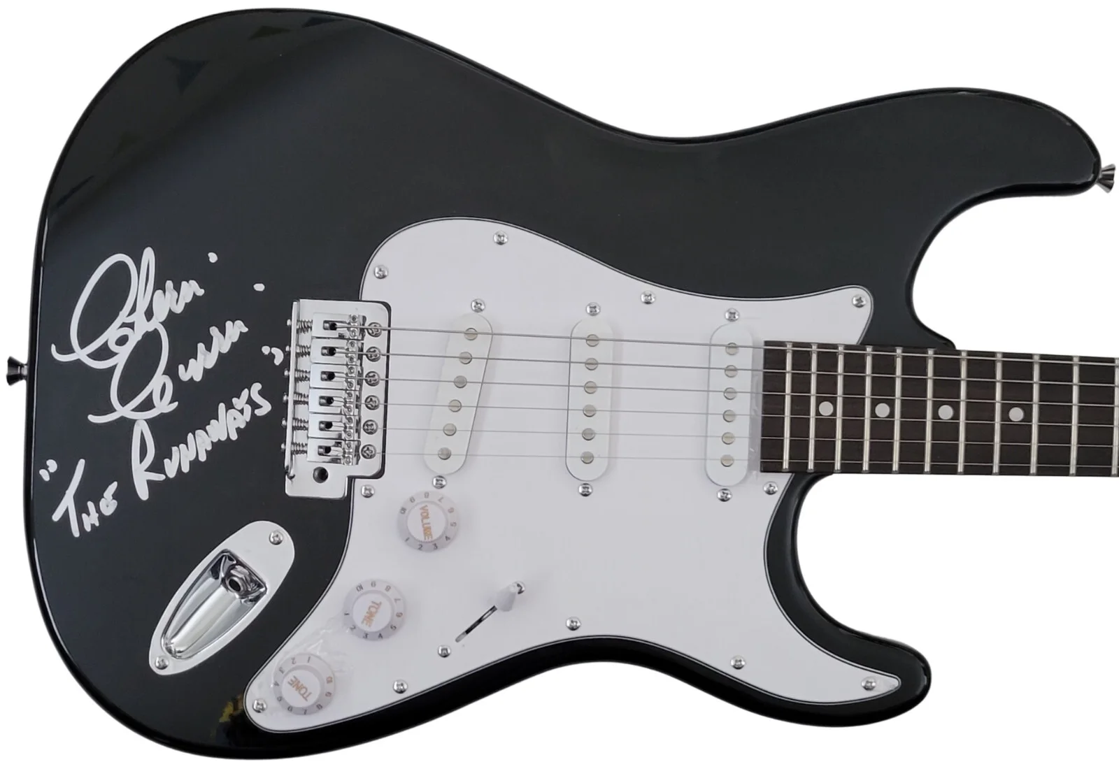 Cherie Currie The Runaway signed electric guitar COA proof Cherry Bomb autograph, изображение 4