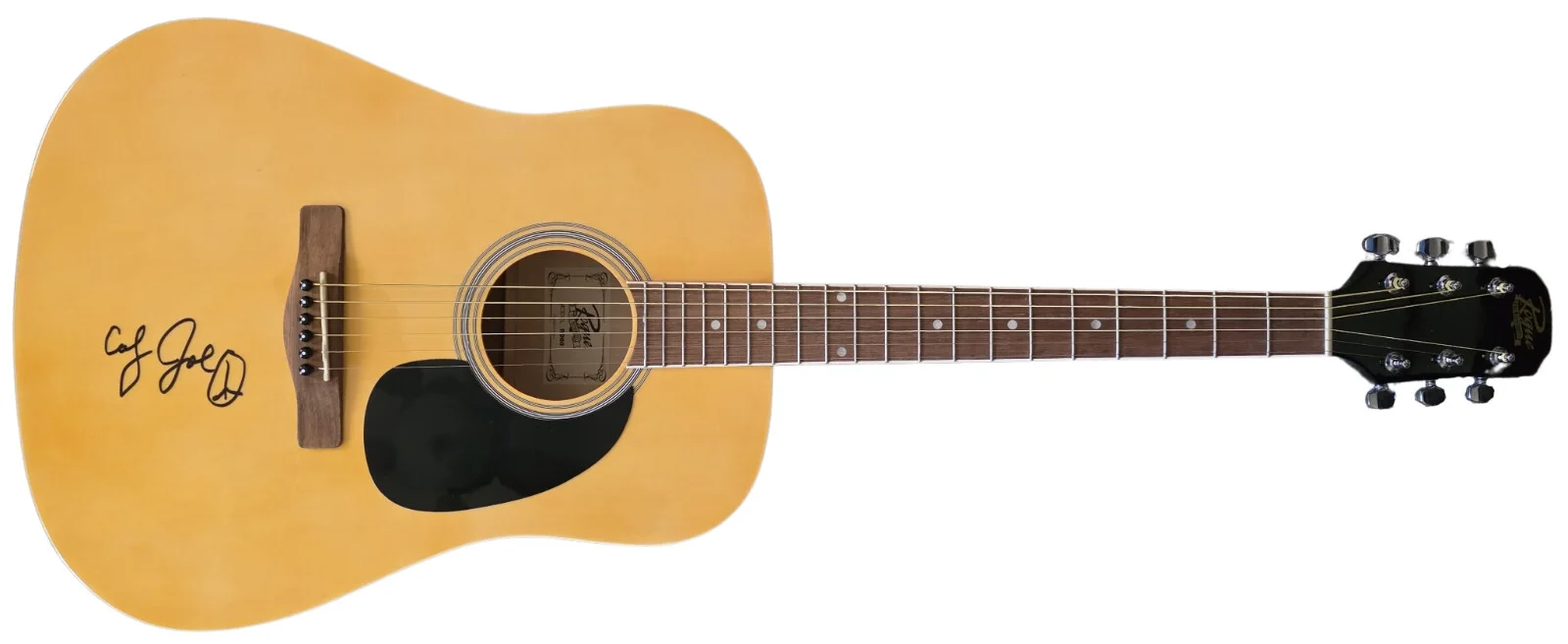 Country Joe McDonald Signed Full Size Acoustic Guitar COA Proof Autographed Rare, image 4