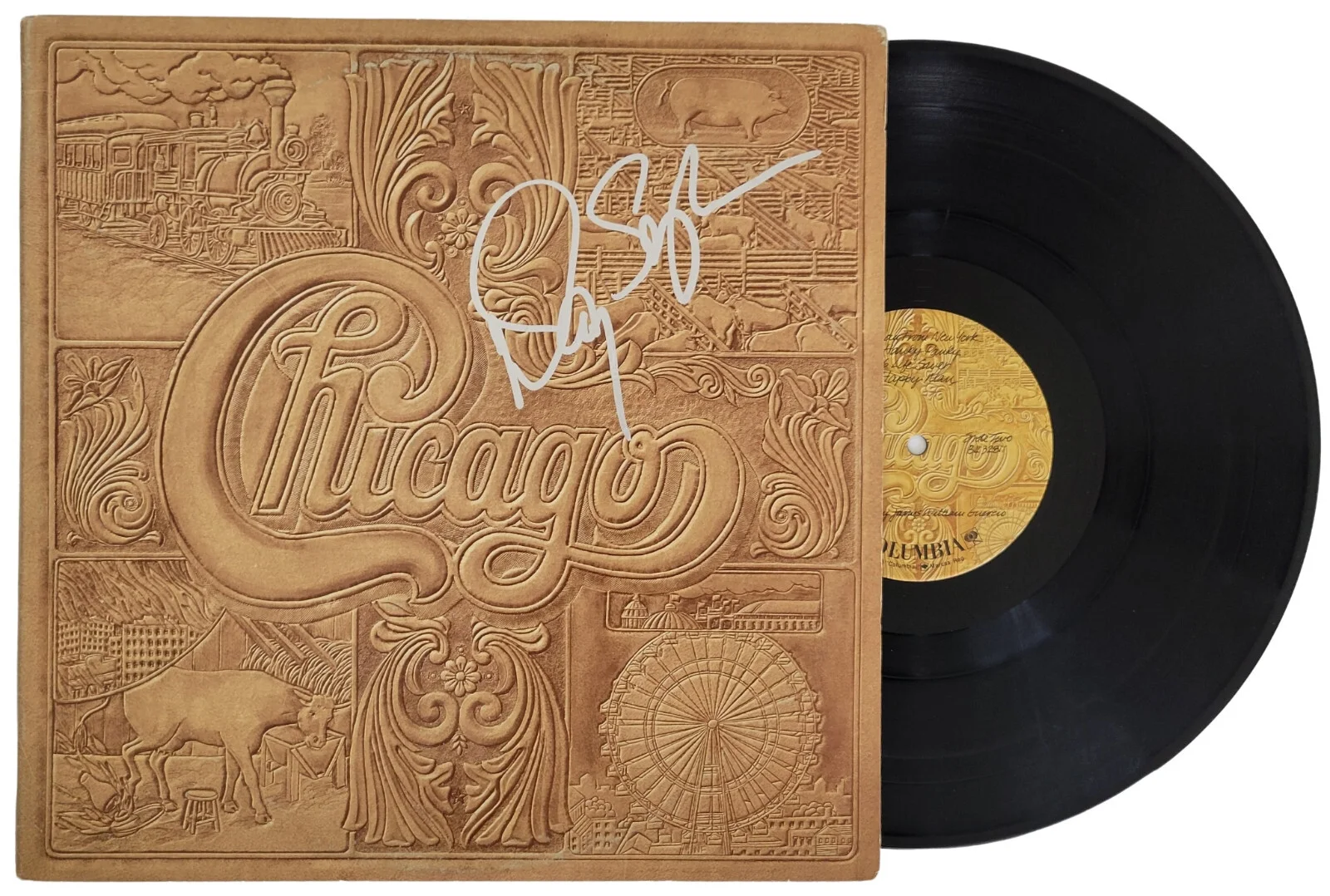 Danny Seraphine signed Chicago VII album vinyl Record COA proof autographed, изображение 2