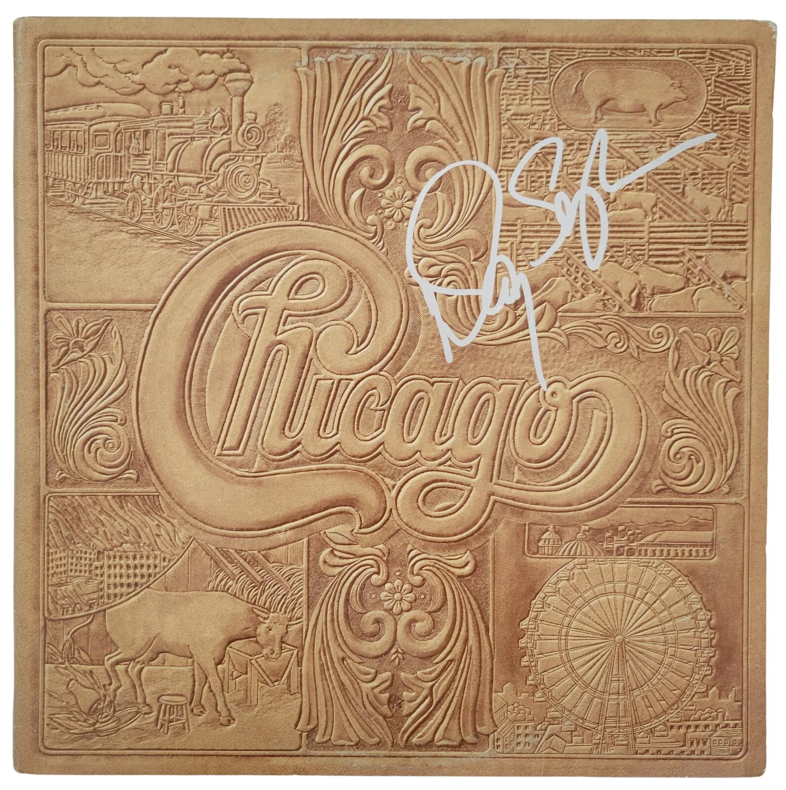 Danny Seraphine signed Chicago VII album vinyl Record COA proof autographed, изображение 3