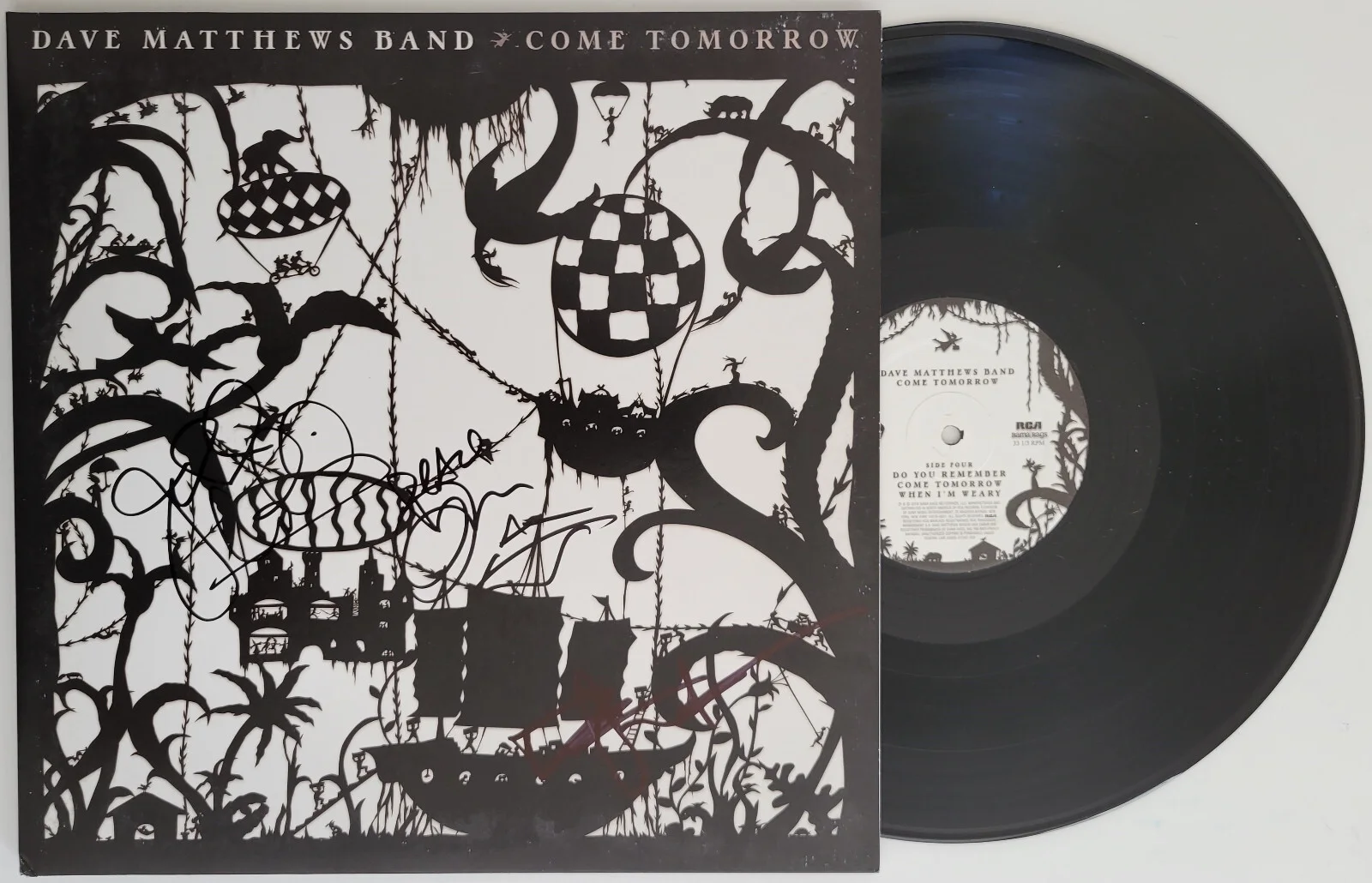 Dave Matthews signed Come Tomorrow album vinyl LP COA exact proof autographed, изображение 2