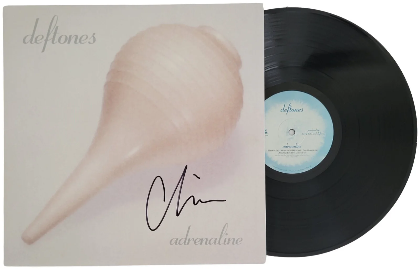 Chino Moreno Signed Deftones Adrenaline Album COA Proof Autographed Vinyl Record, image 2
