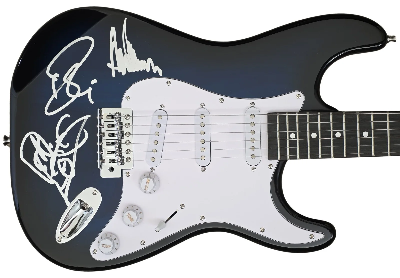 Cheap Trick Band Signed Full Size Electric Guitar COA Exact Proof Robin Rick Tom, image 3