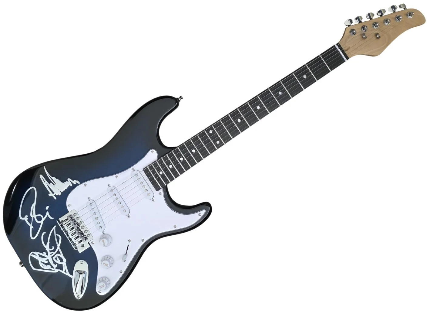 Cheap Trick Band Signed Full Size Electric Guitar COA Exact Proof Robin Rick Tom, image 4