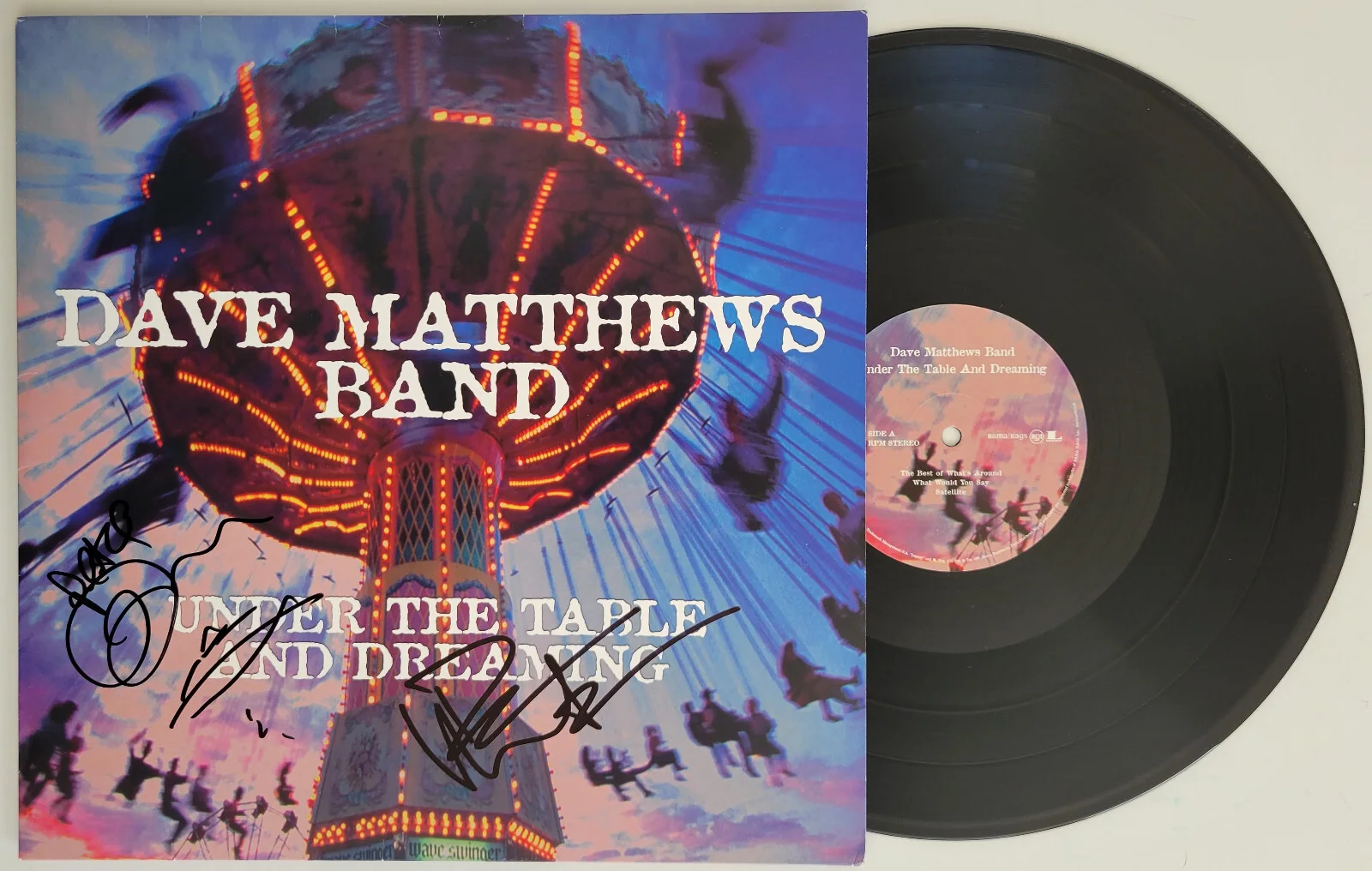 Dave Matthews Signed Under The Table And Dreaming Album COA Proof Vinyl Auto, image 2