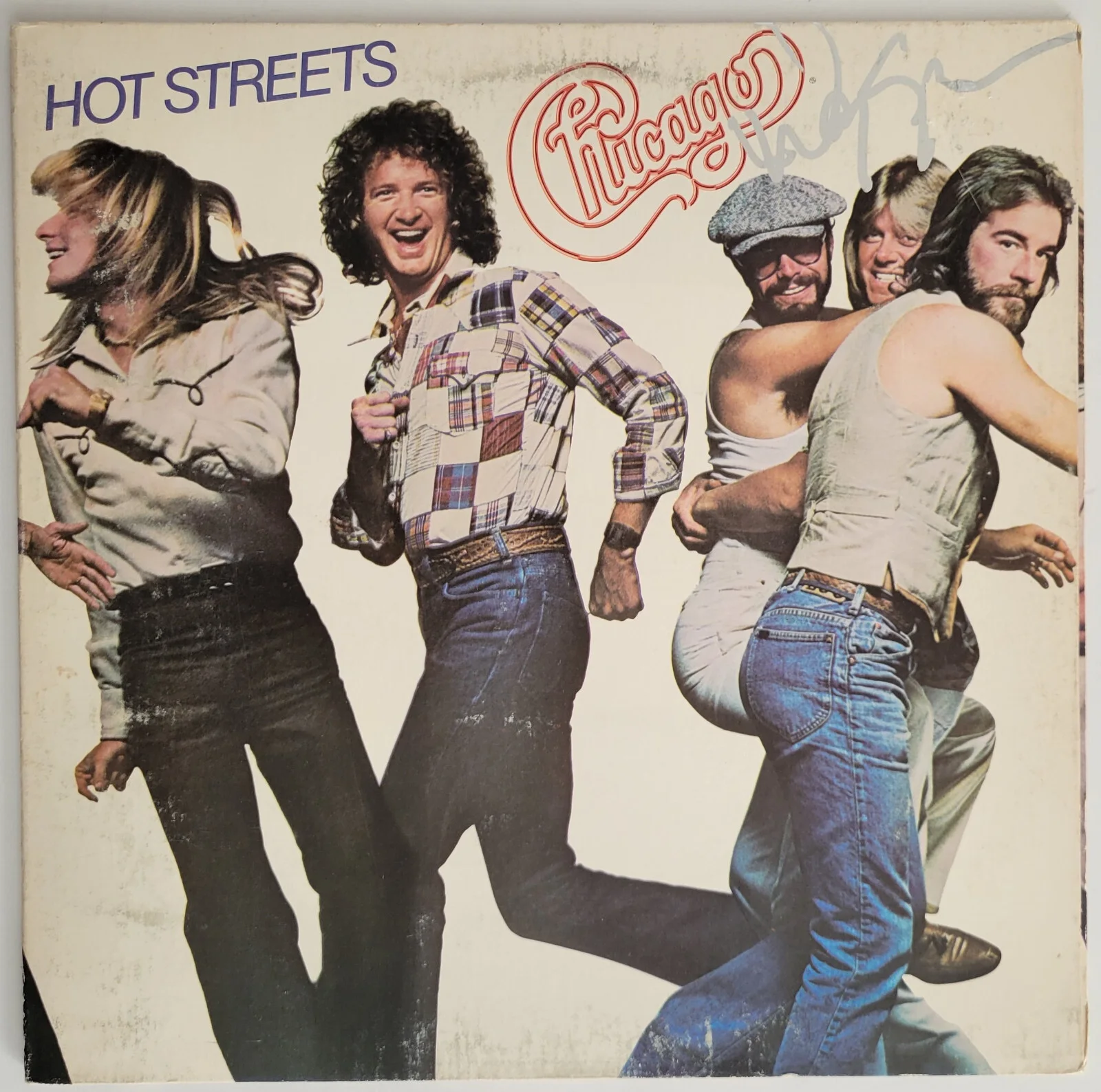 Danny Seraphine signed Chicago Hot Streets album vinyl COA proof autographed, изображение 3