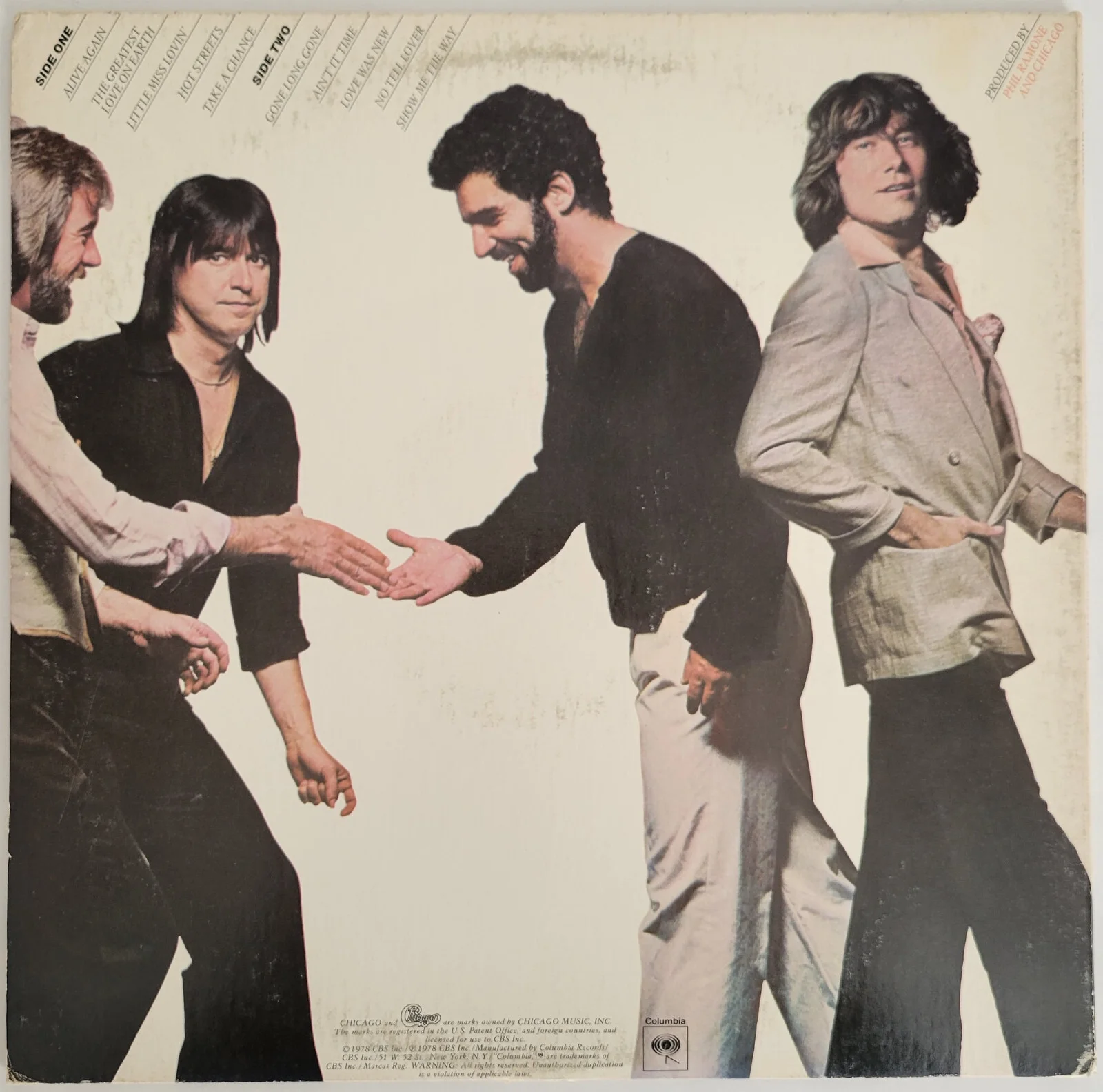 Danny Seraphine signed Chicago Hot Streets album vinyl COA proof autographed, изображение 4