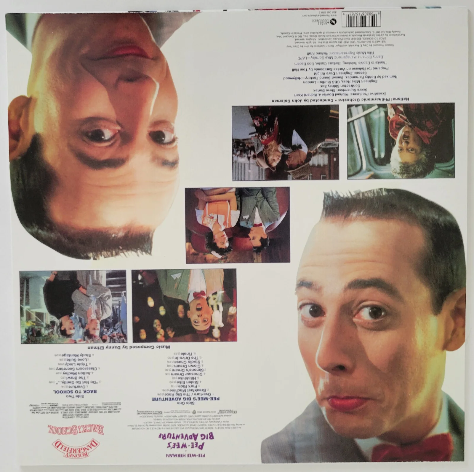 Danny Elfman — Danny Elfman signed Pee Wee's Big Adventure soundtrack vinyl album proof COA, изображение 4