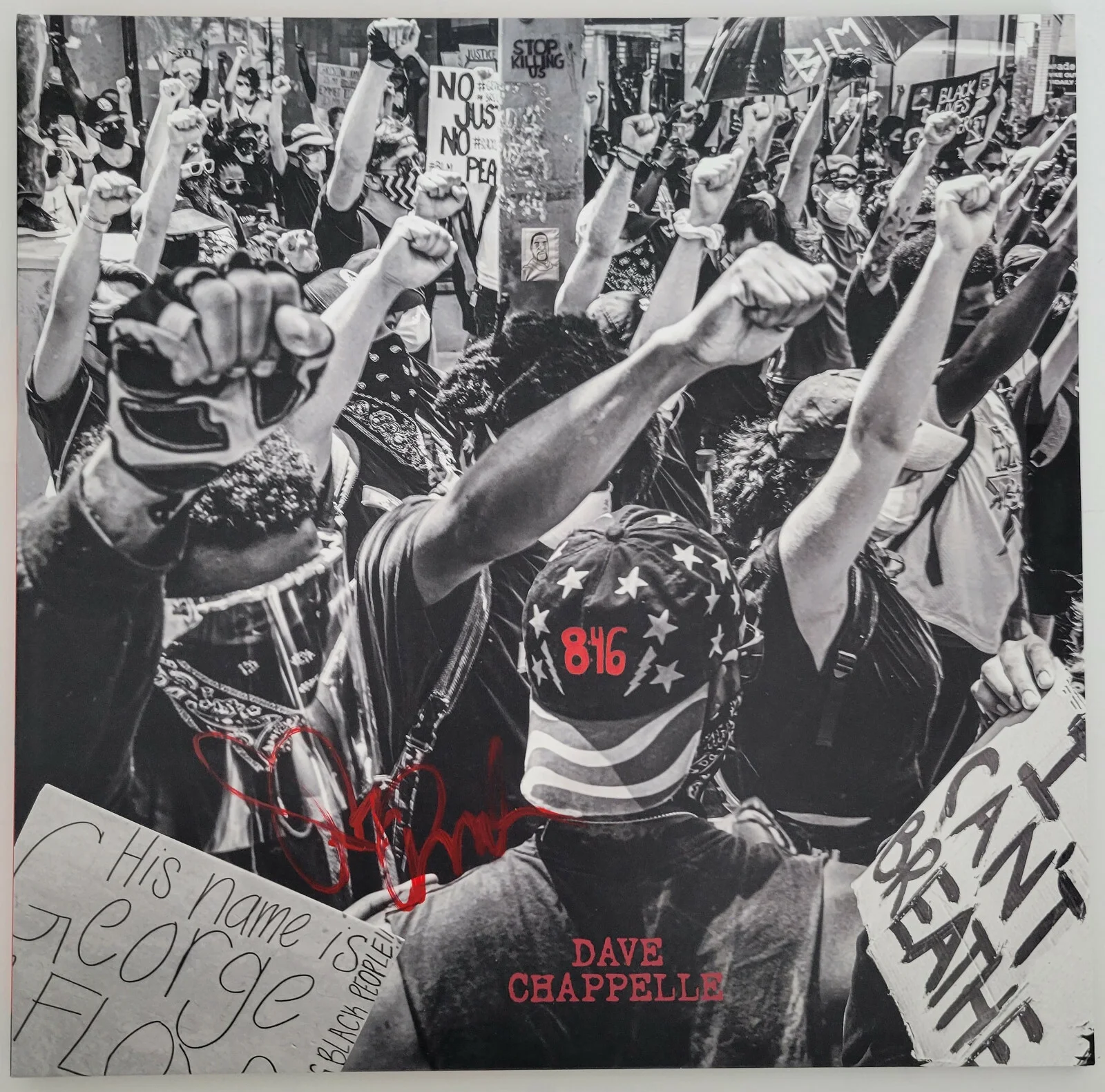 Dave Chappelle — Dave Chappelle Comedian signed 8:46 album COA proof autographed vinyl record, изображение 3