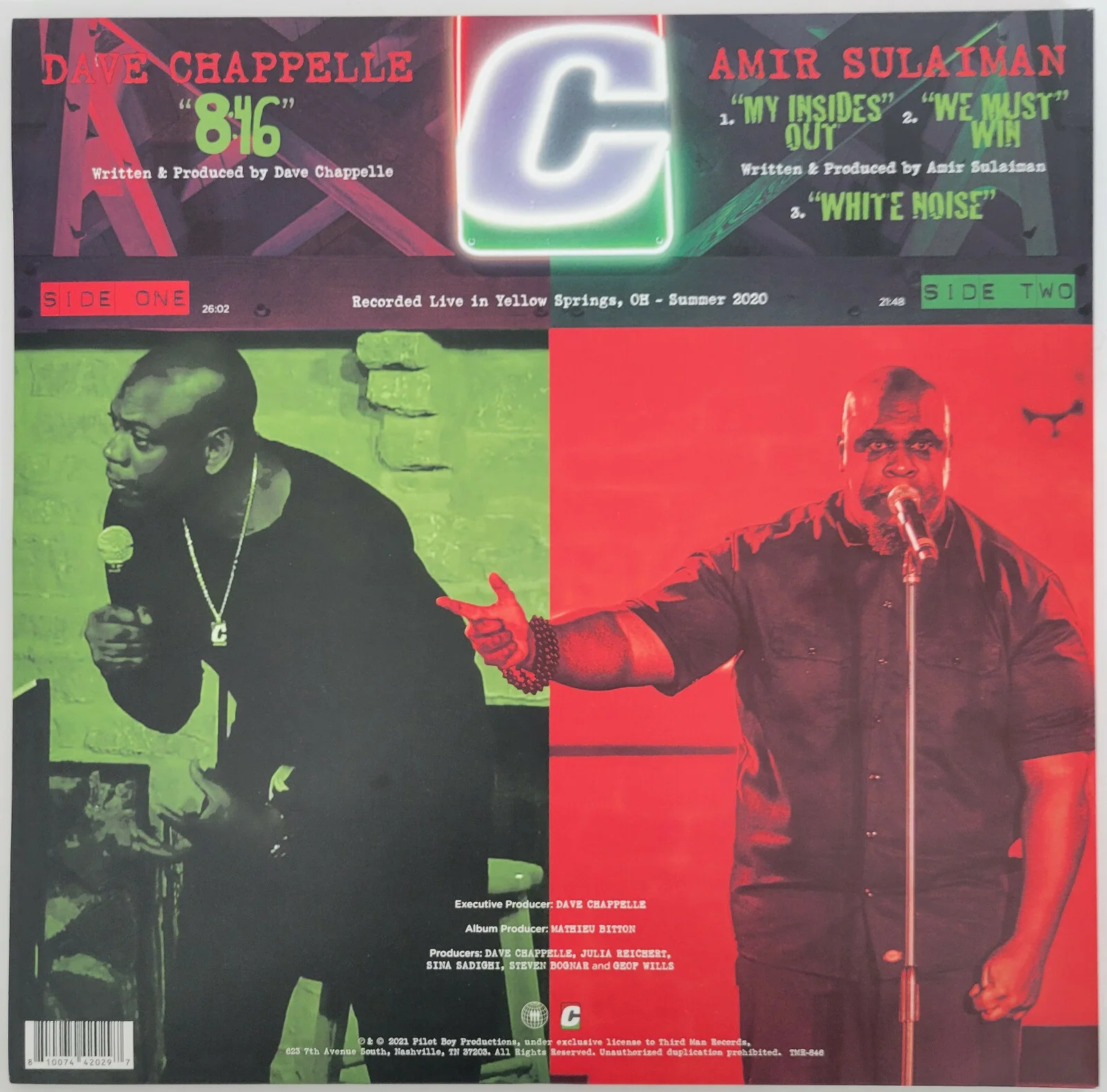 Dave Chappelle — Dave Chappelle Comedian signed 8:46 album COA proof autographed vinyl record, изображение 5
