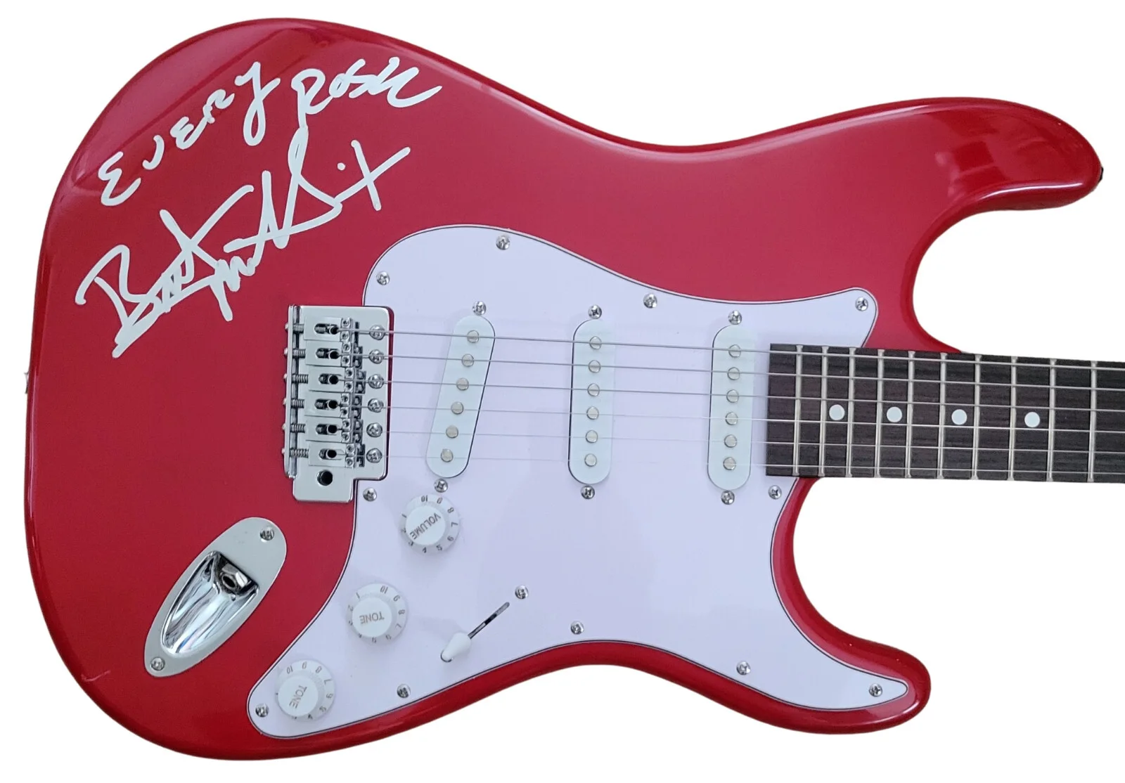 Bret Michaels Poison Signed Full Size Electric Guitar COA Proof Autographed, image 2