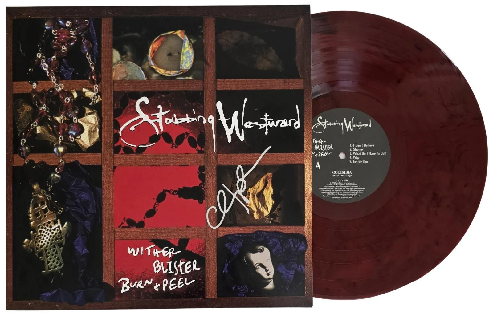 Chris Hall Signed Stabbing Westward Wither Blister Album Autographed Vinyl Proof, image 2