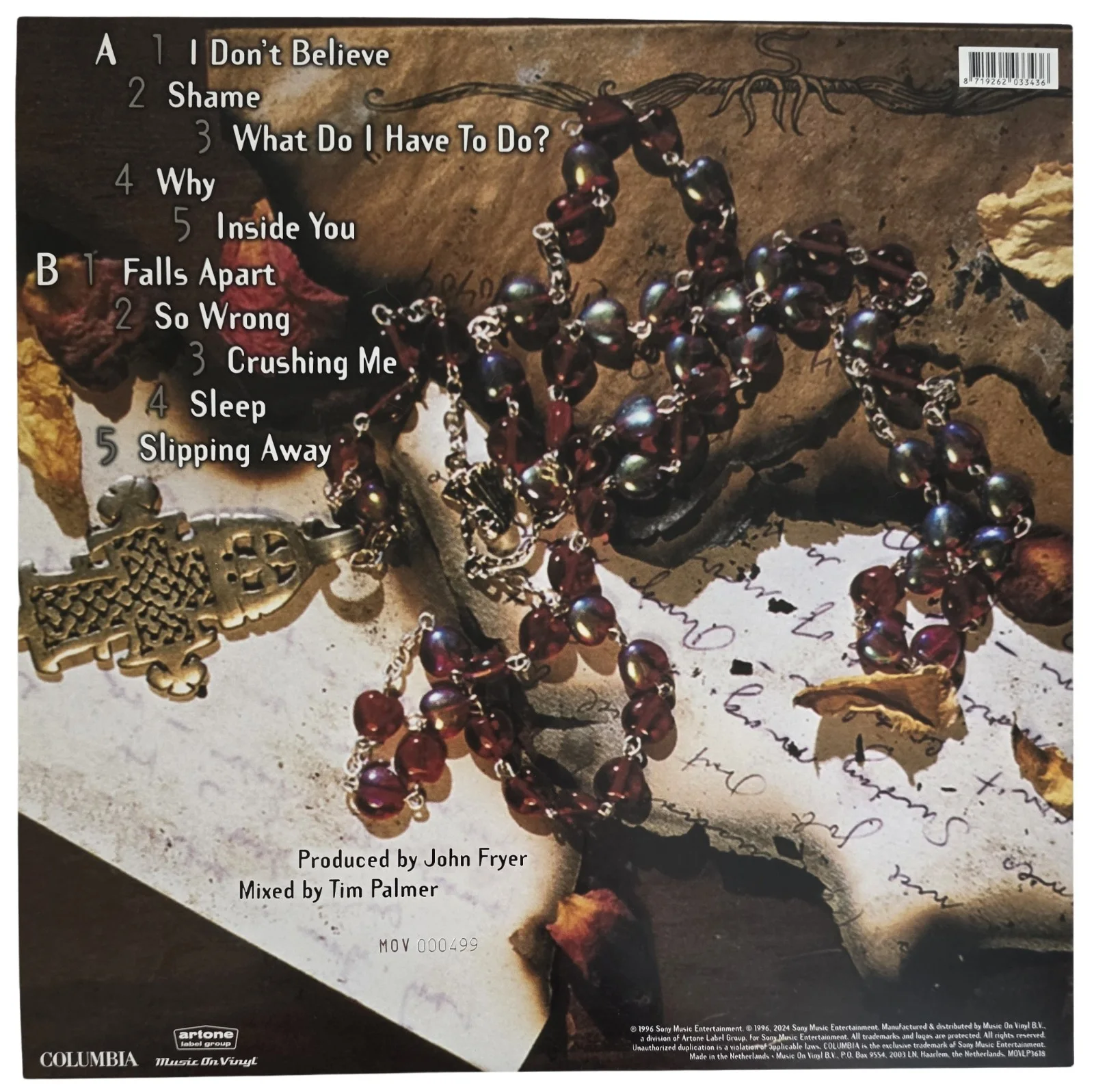 Chris Hall Signed Stabbing Westward Wither Blister Album Autographed Vinyl Proof, image 4