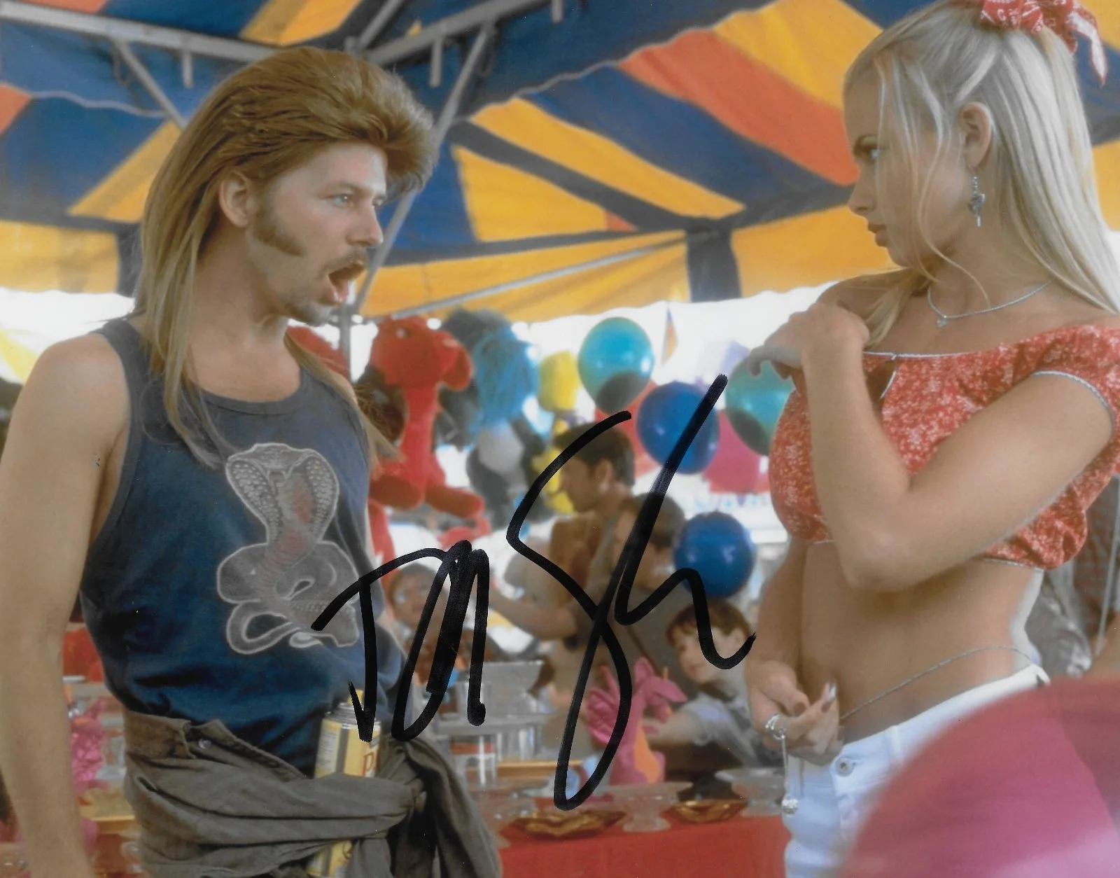 David Spade — David Spade Signed Joe Dirt 8x10 Photo Exact Proof COA Autographed Movie Star.., image 2