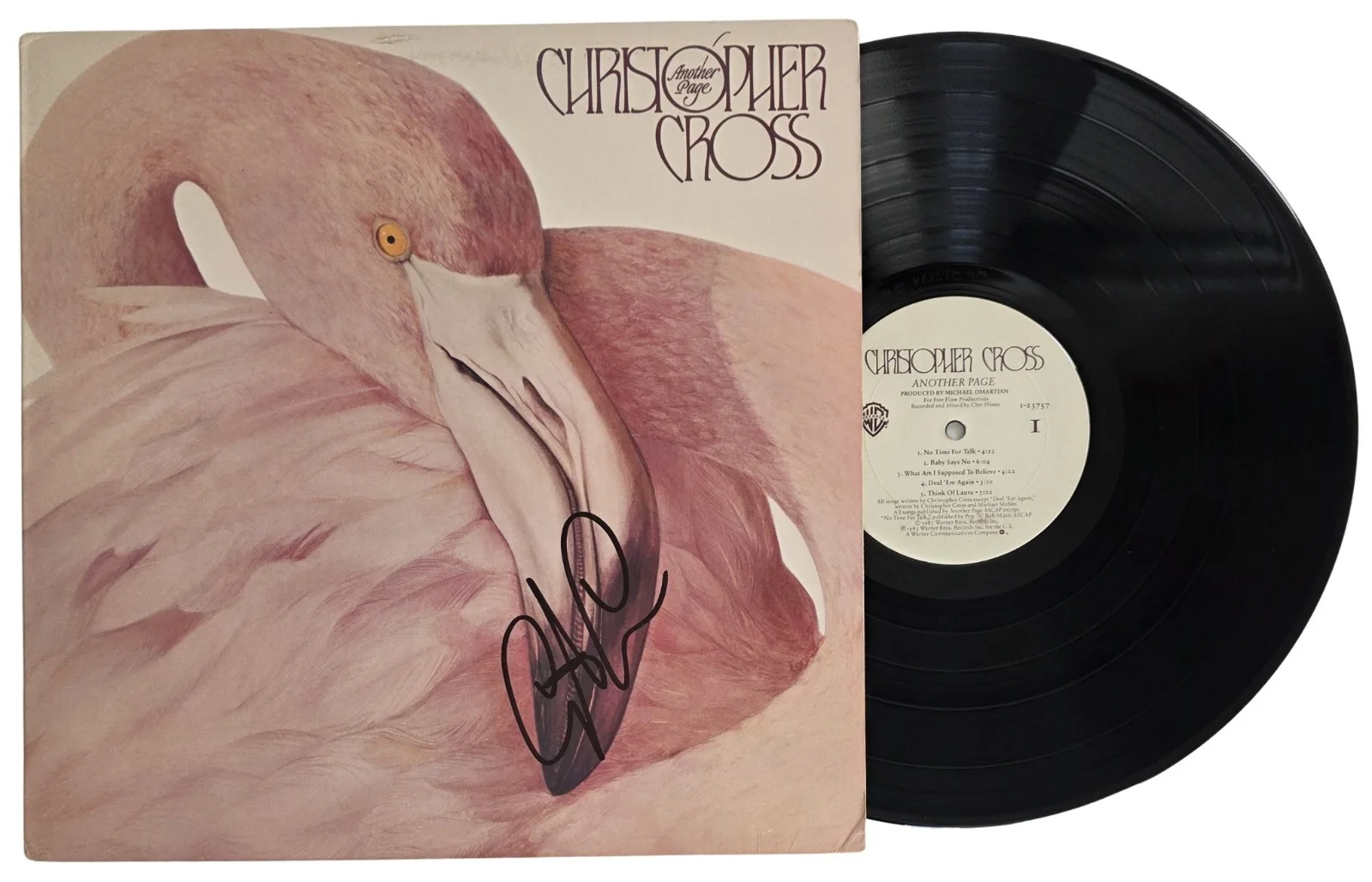 Christopher Cross Signed Another Page Album COA Proof Autographed Vinyl Record, image 2
