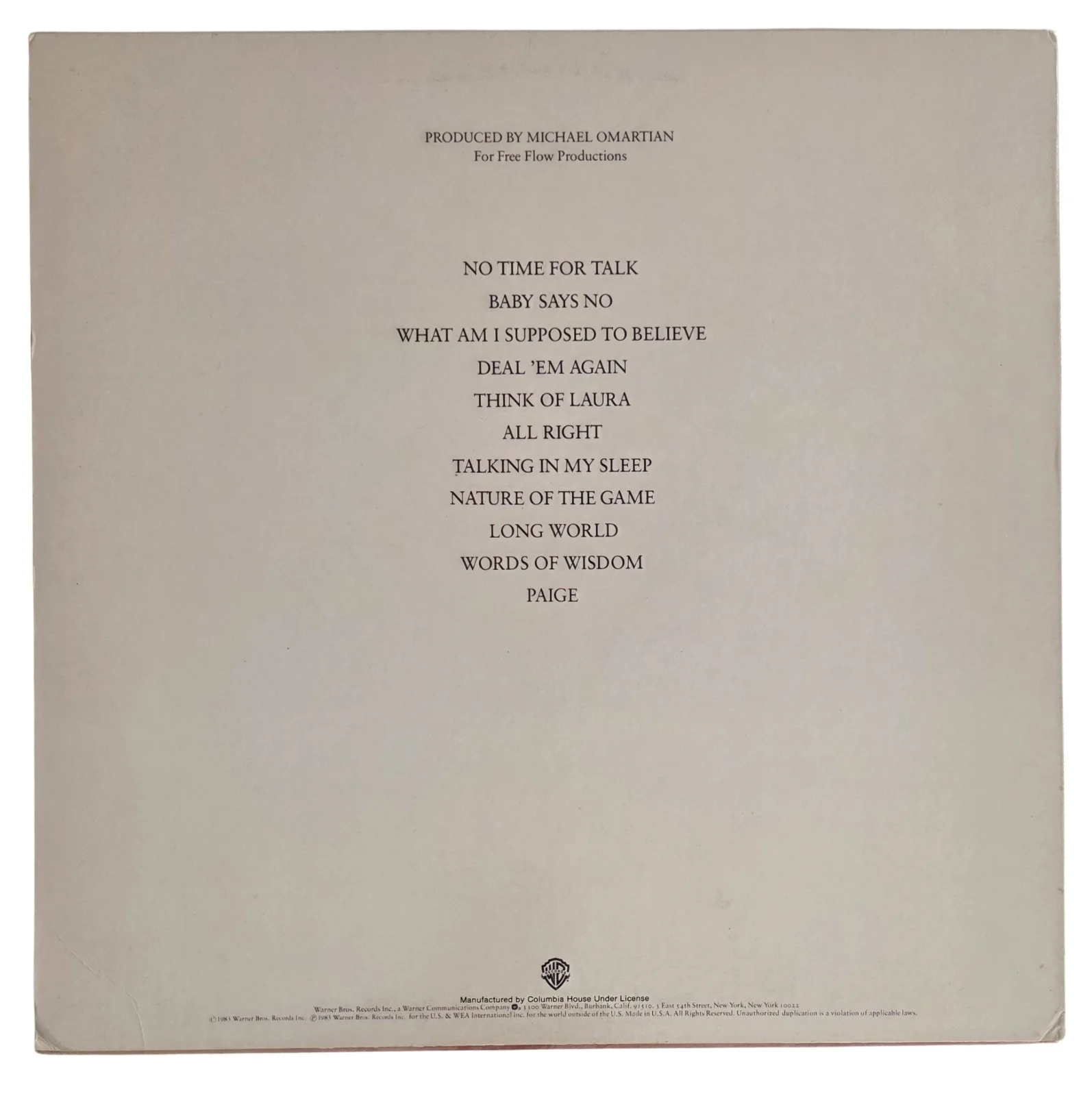 Christopher Cross Signed Another Page Album COA Proof Autographed Vinyl Record, image 4