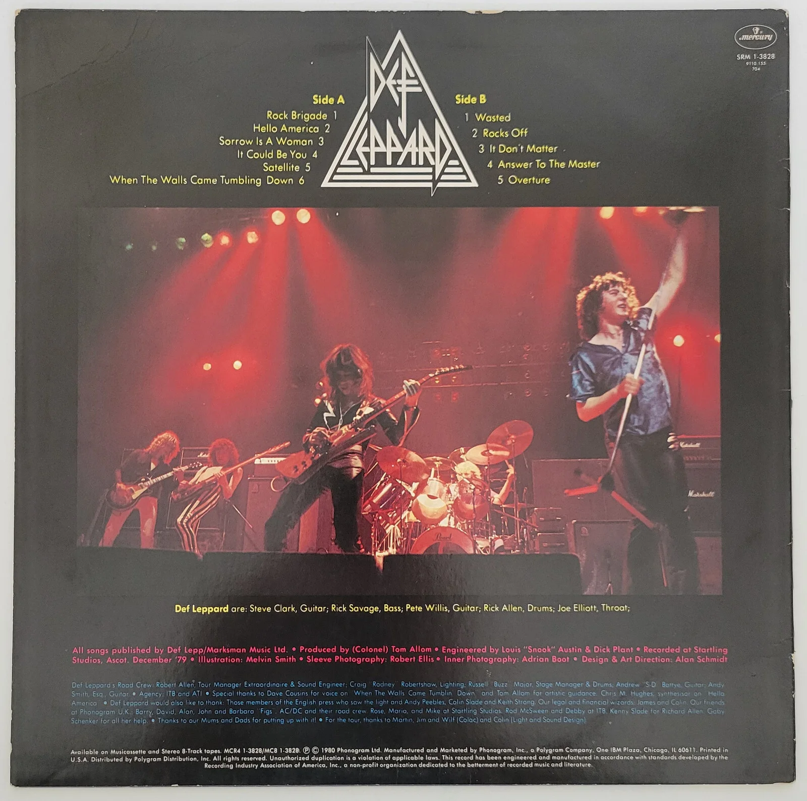 Def Leppard signed On Through the Night album COA proof Elliott,Allen,Savage, изображение 4