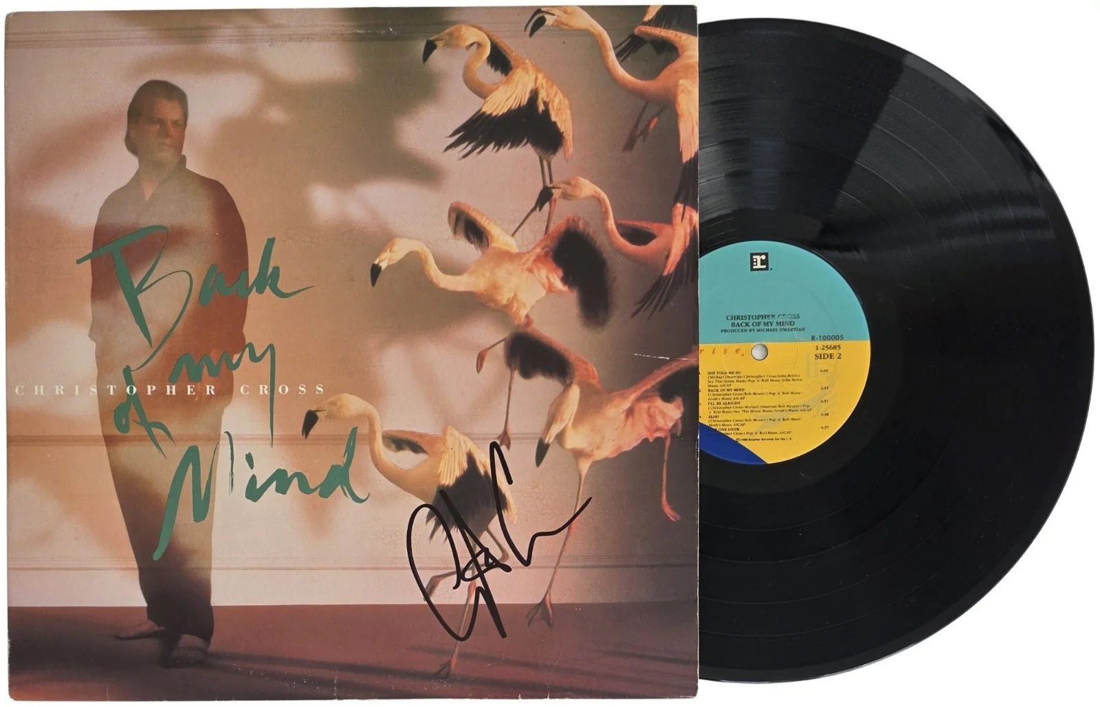Christopher Cross Signed Back of My Mind Album COA Exact Proof Autographed Vinyl, изображение 2
