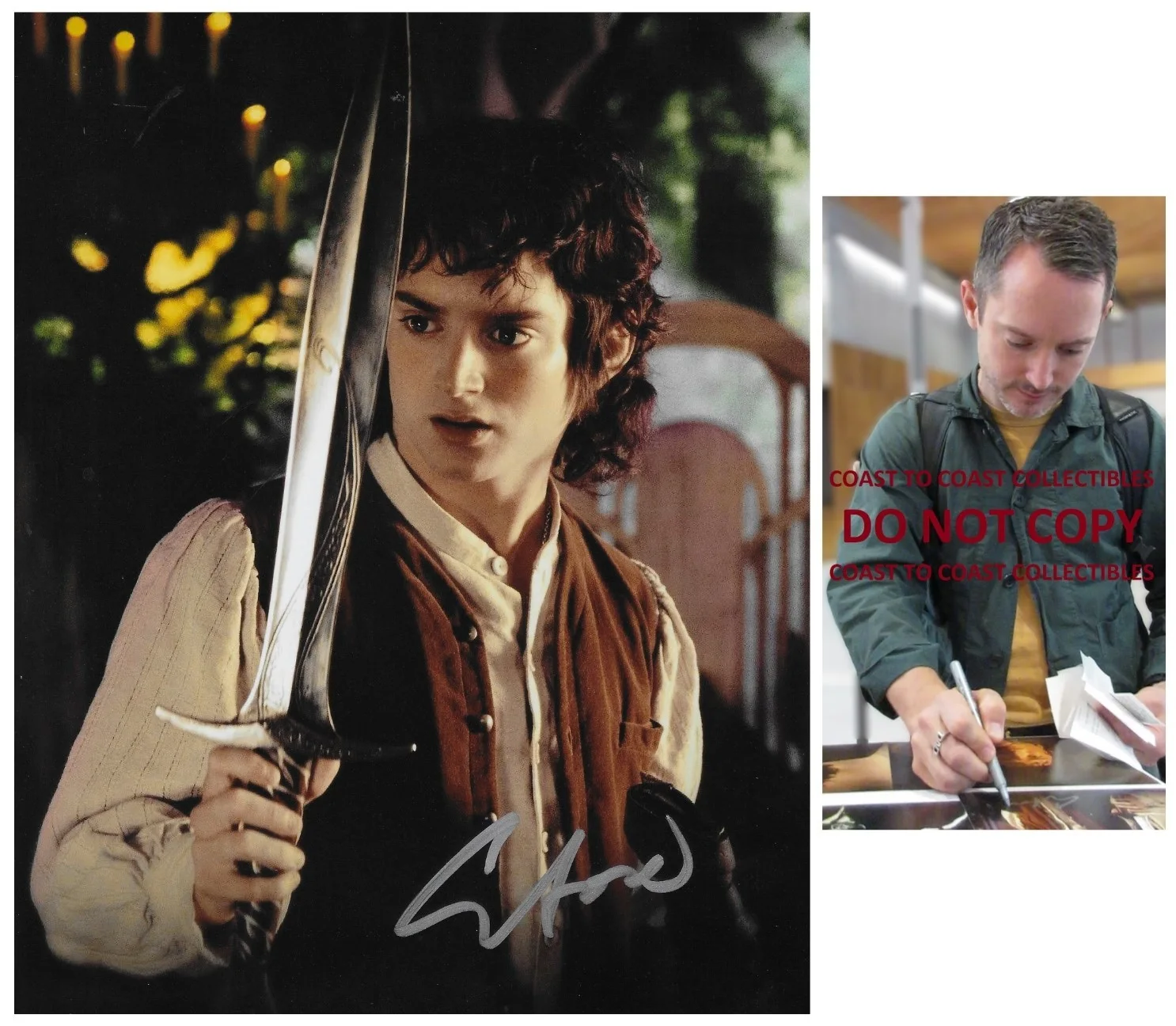 Elijah Wood — Elijah Wood Signed Lord Of The Rings 8x10 Photo Proof Autographed Frodo Baggins!