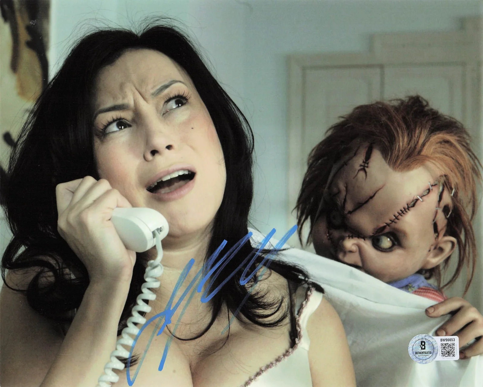 Jennifer Tilly — Jennifer Tilly Signed Autograph Bride Of Chucky 8x10 Photo Beckett BAS Tiffany